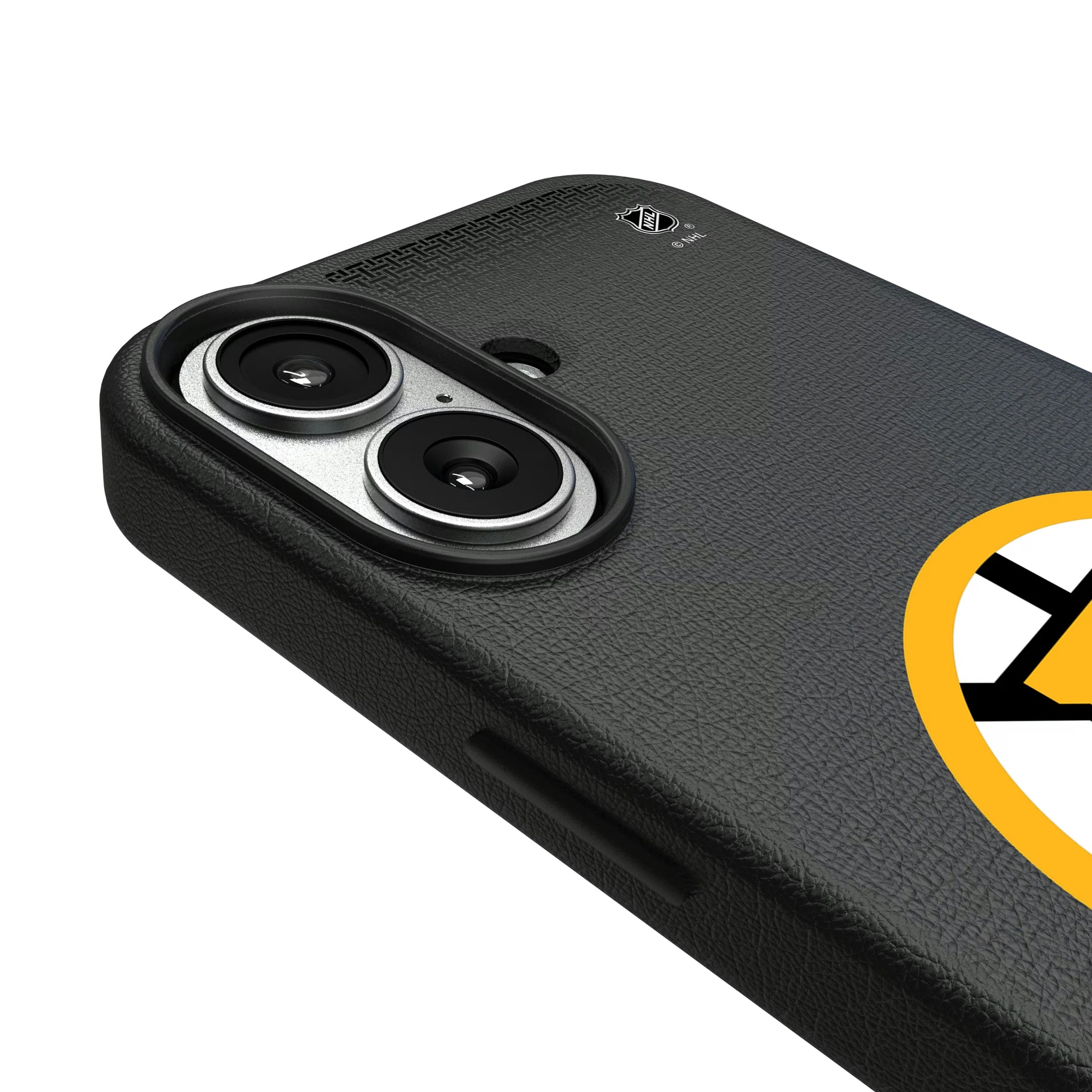 Boston Bruins Linen iPhone MagSafe Compatible Phone Case for Apple iPhone - Detail#Device_iPhone 17