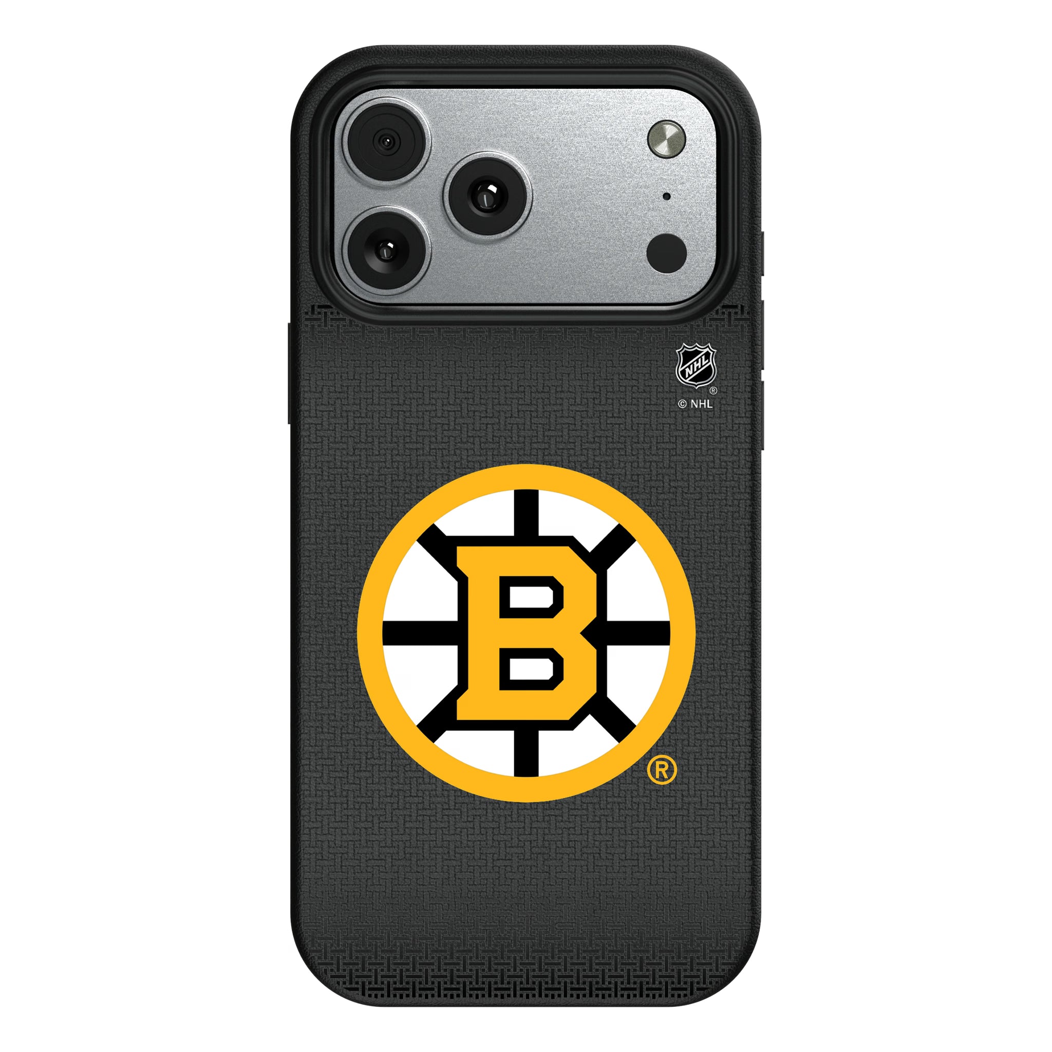 Boston Bruins Linen iPhone MagSafe Compatible Phone Case for Apple iPhone#Device_iPhone 17 Pro Max