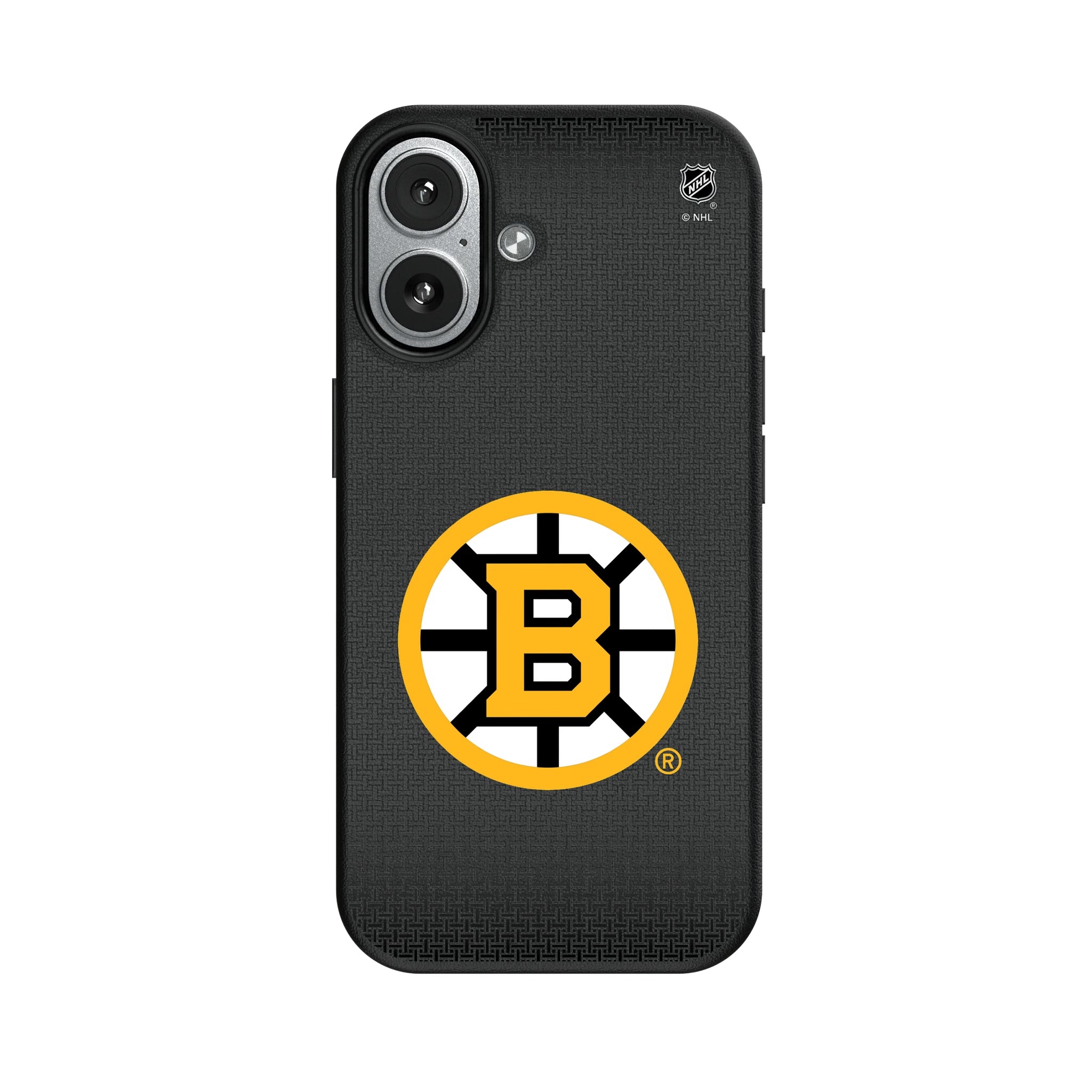Boston Bruins Linen iPhone MagSafe Compatible Phone Case for Apple iPhone#Device_iPhone 17