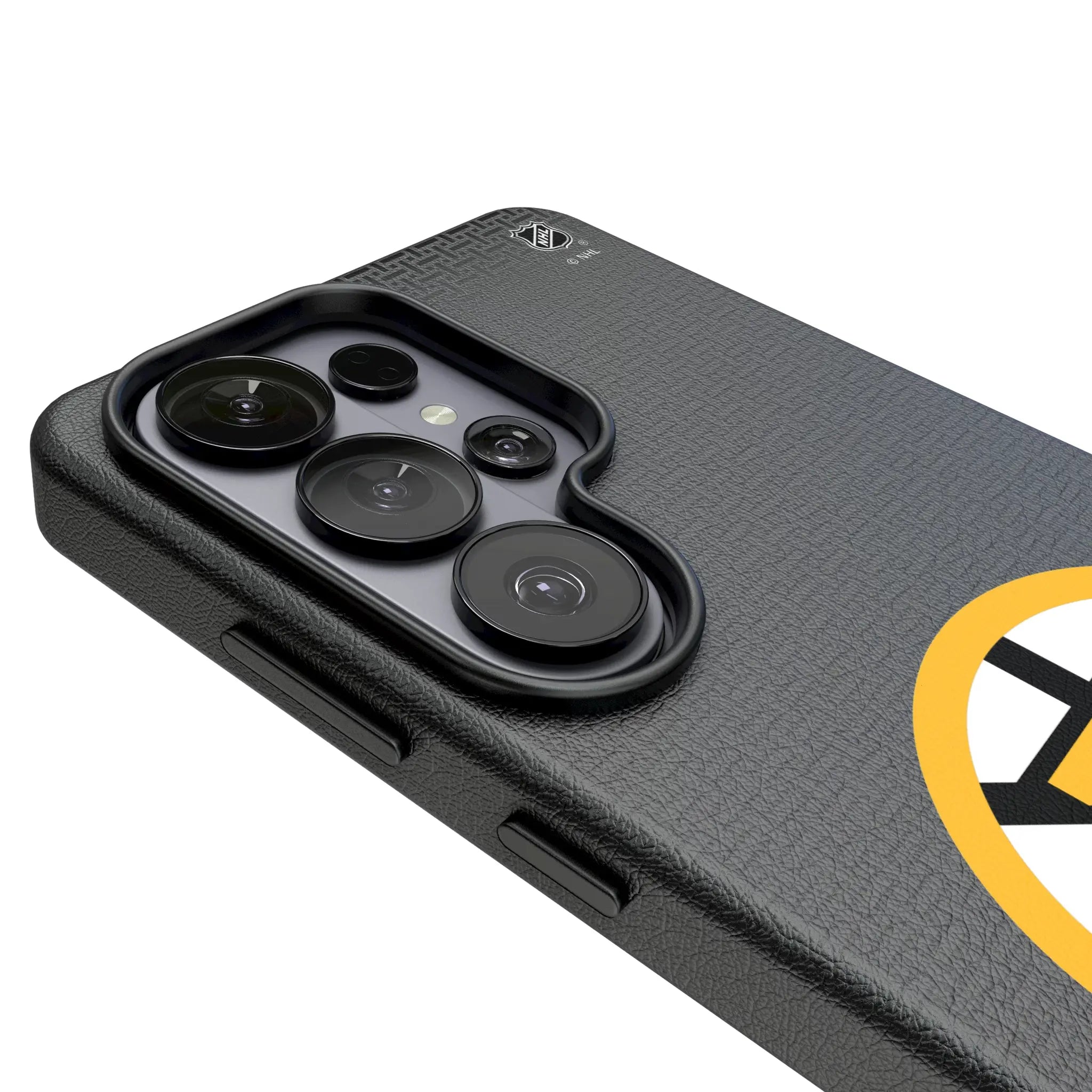 Boston Bruins Linen Galaxy MagSafe Compatible Phone Case for Samsung Galaxy - Detail#Device_Galaxy S26 Ultra