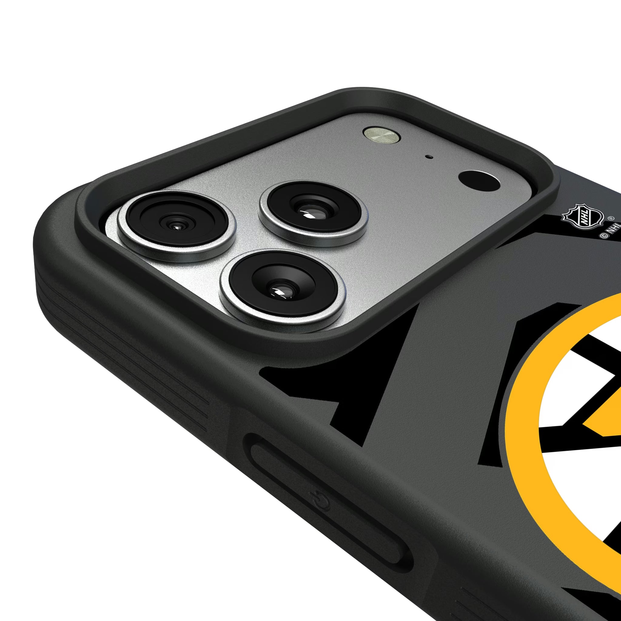 Boston Bruins Monocolor Tilt iPhone Bump Phone Case for Apple iPhone - Detail#Device_iPhone 17 Pro Max