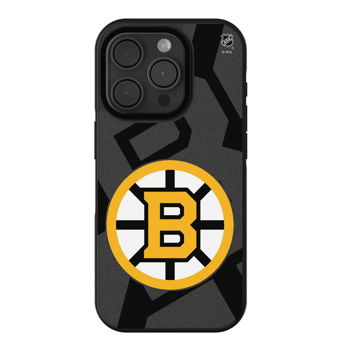 Boston Bruins Monocolor Tilt iPhone Bump Phone Case for Apple iPhone#Device_iPhone 15 Pro