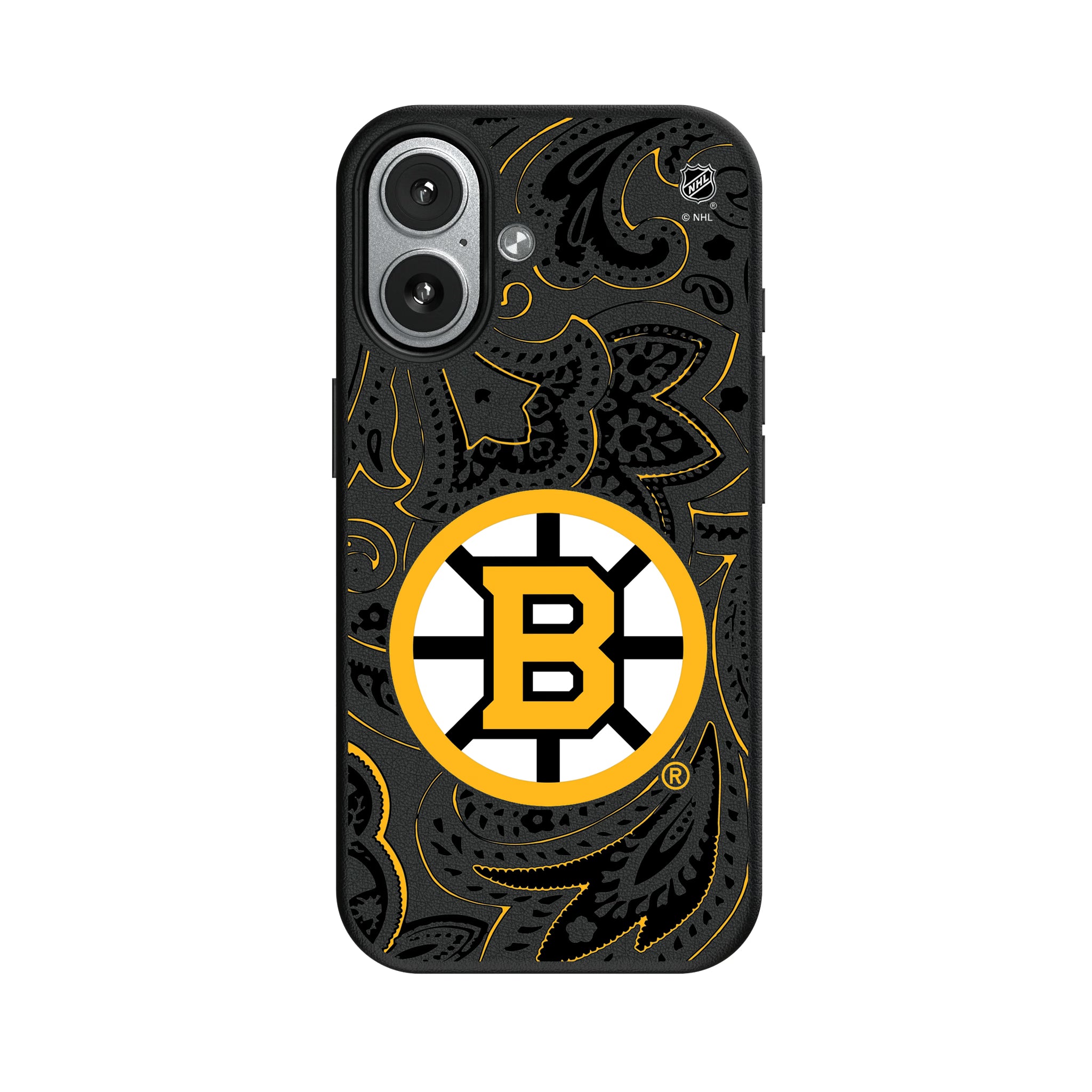 Boston Bruins Paisley iPhone MagSafe Compatible Phone Case for Apple iPhone#Device_iPhone 17