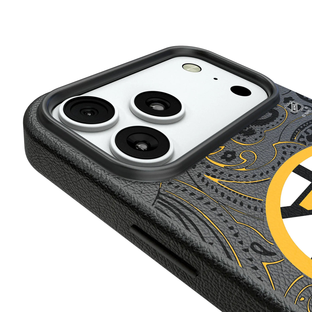 Boston Bruins Paisley iPhone MagSafe Compatible Phone Case for Apple iPhone - Detail#Device_iPhone 18 Pro Max