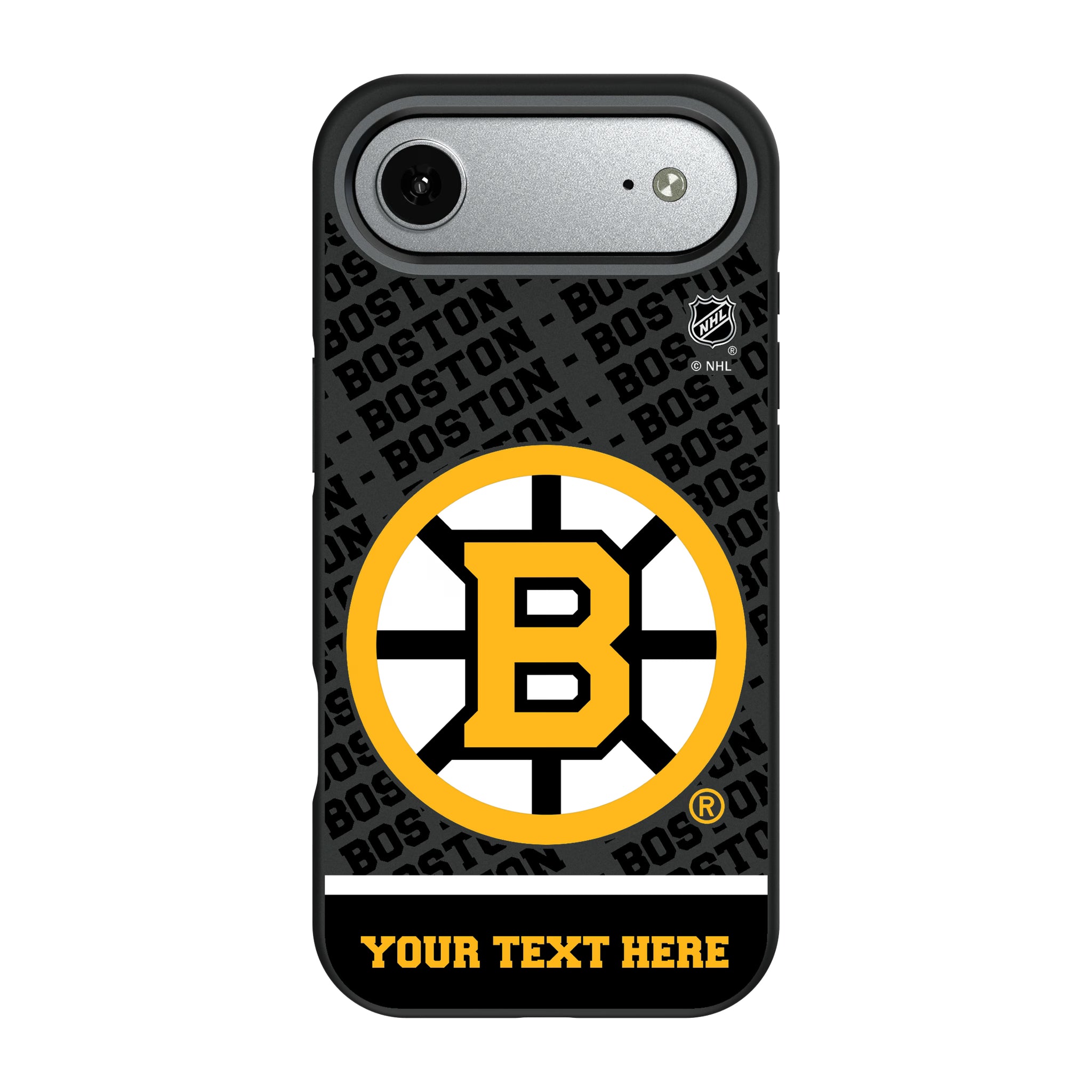 Boston Bruins Personalized EndZone Plus iPhone Bump Phone Case for Apple iPhone#Device_iPhone Air