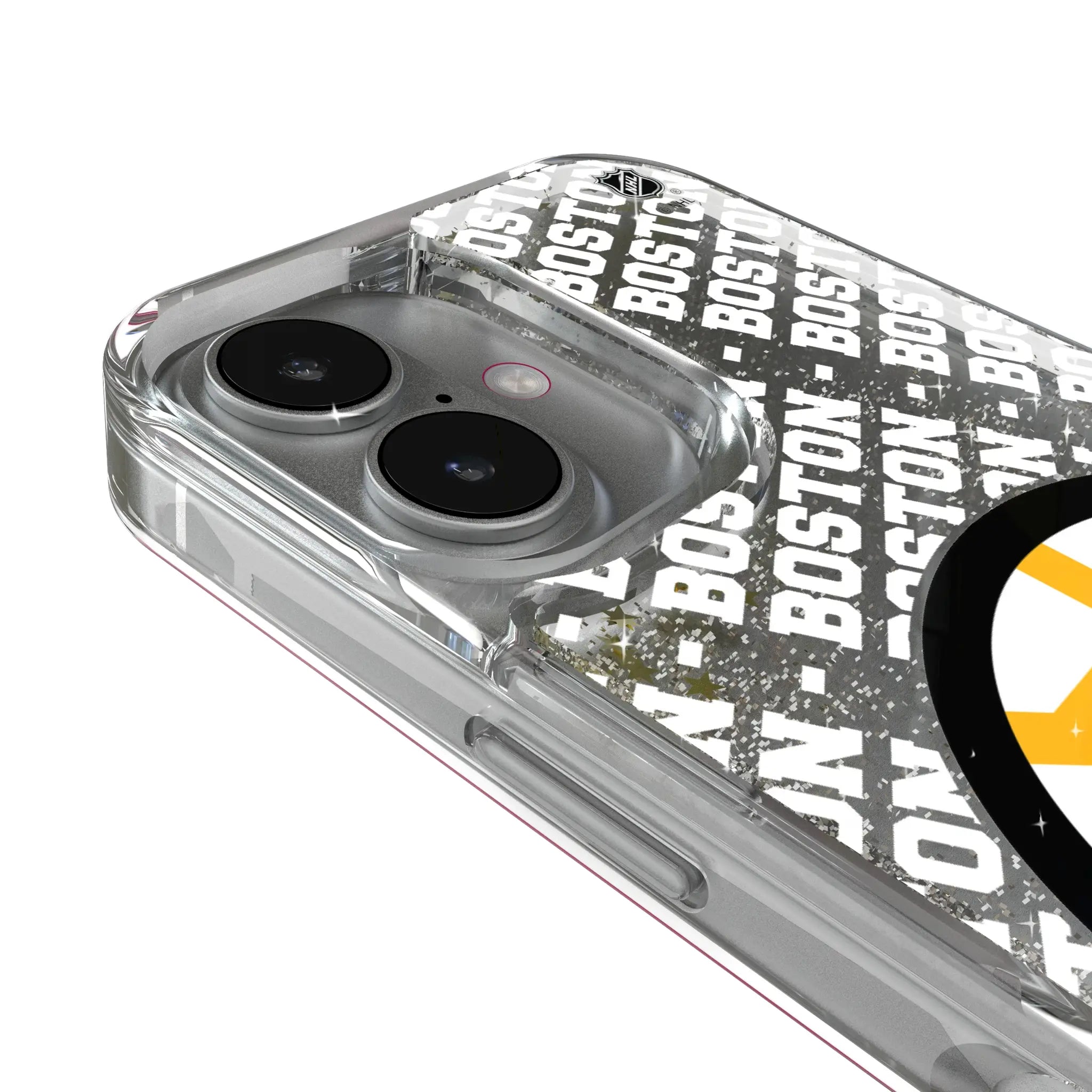 Boston Bruins Personalized EndZone Plus iPhone Glitter Phone Case for Apple iPhone - Detail