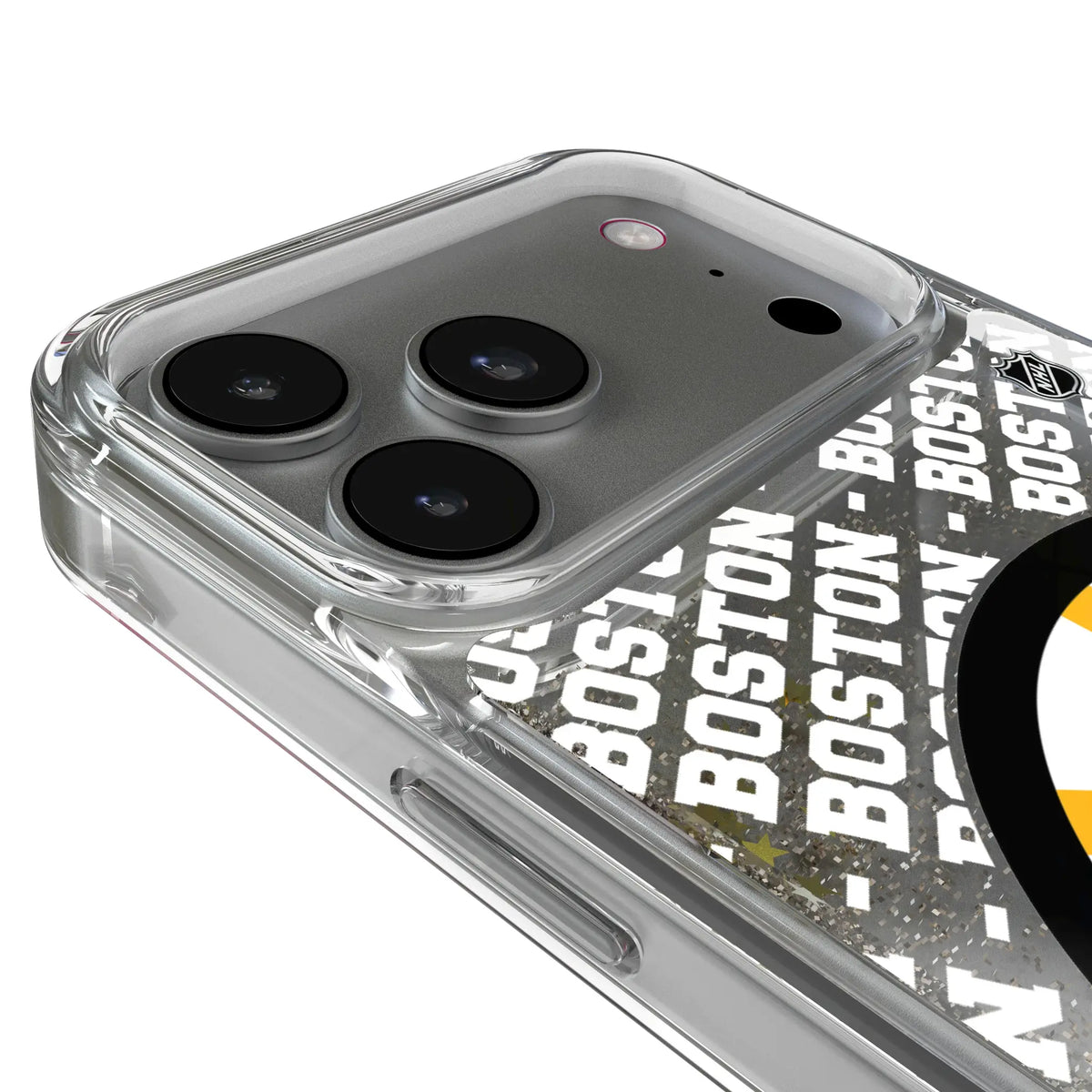 Boston Bruins Personalized EndZone Plus iPhone Glitter Phone Case for Apple iPhone - Detail#Device_iPhone 17 Pro Max