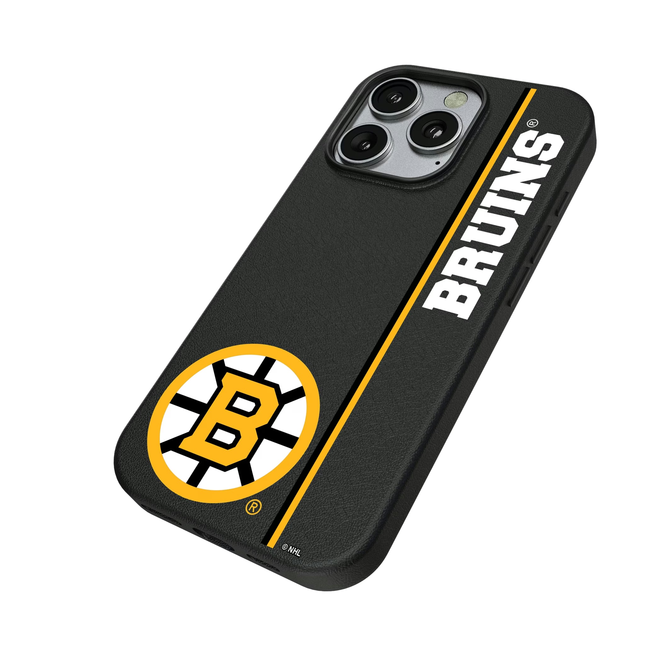 Boston Bruins Personalized Sidebard iPhone MagSafe Compatible Phone Case for Apple iPhone - Isometric View