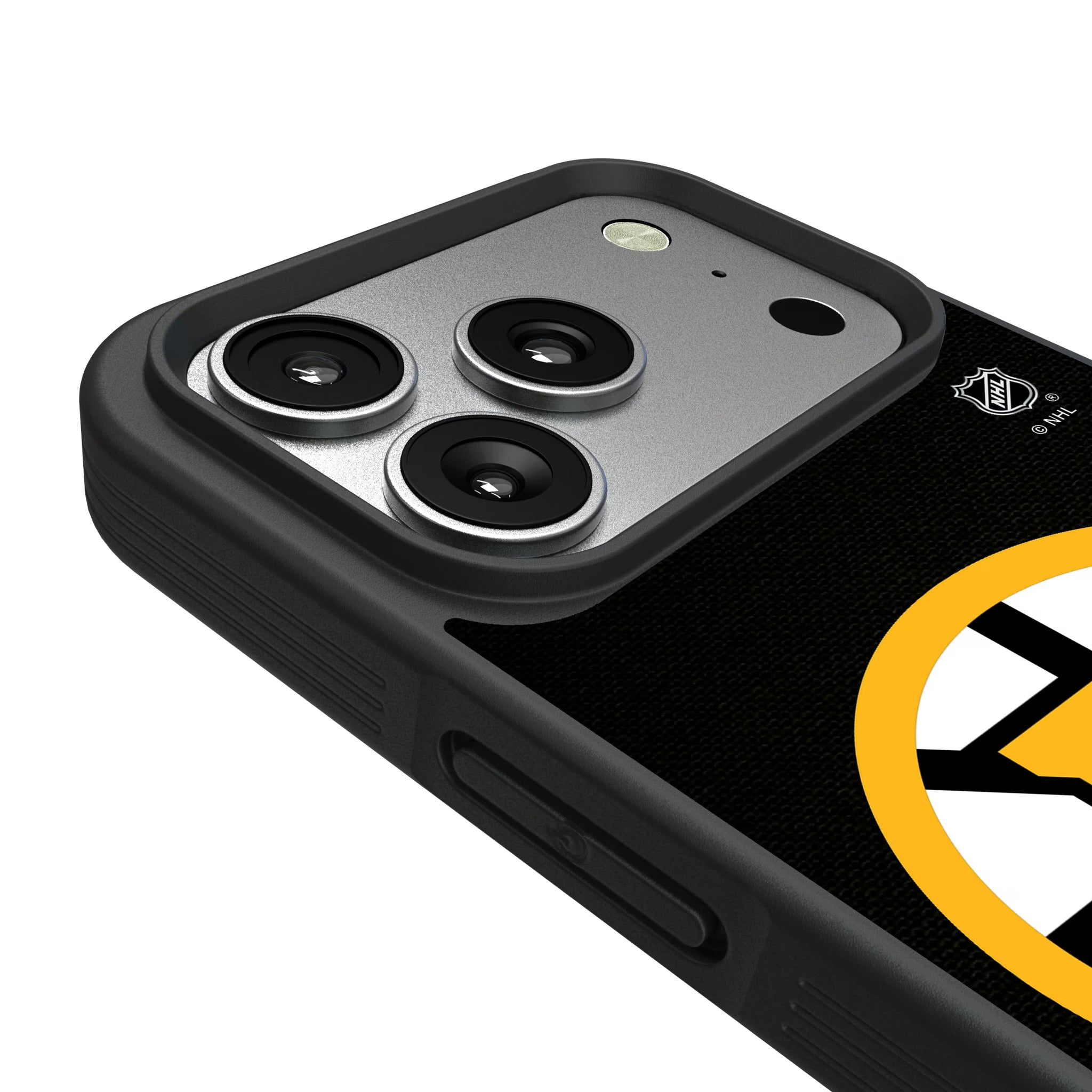Boston Bruins Personalized Stripe iPhone Bump Phone Case for Apple iPhone - Detail#Device_iPhone 17 Pro