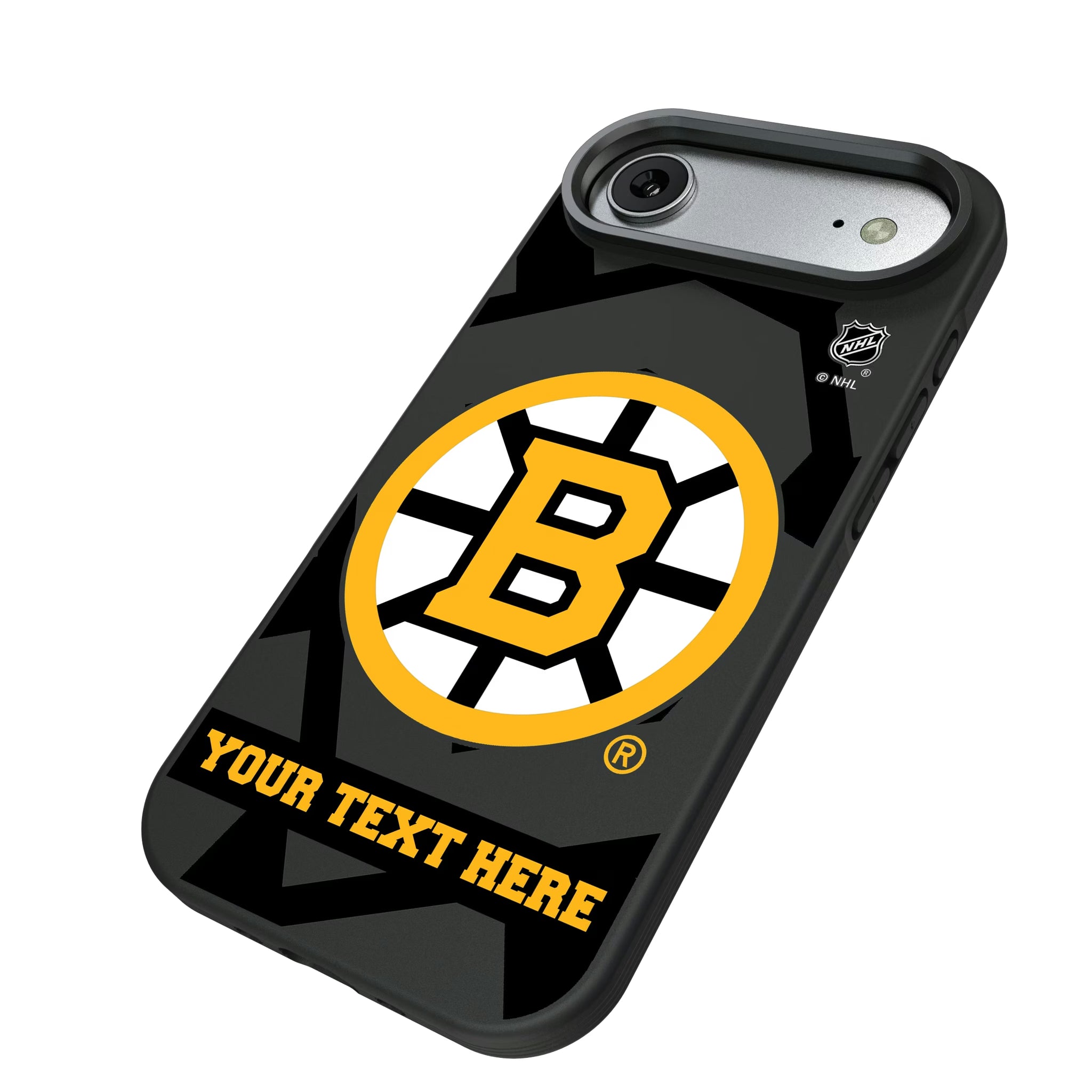 Boston Bruins Personalized Tilt iPhone Bump Phone Case for Apple iPhone - Isometric View#Device_iPhone Air