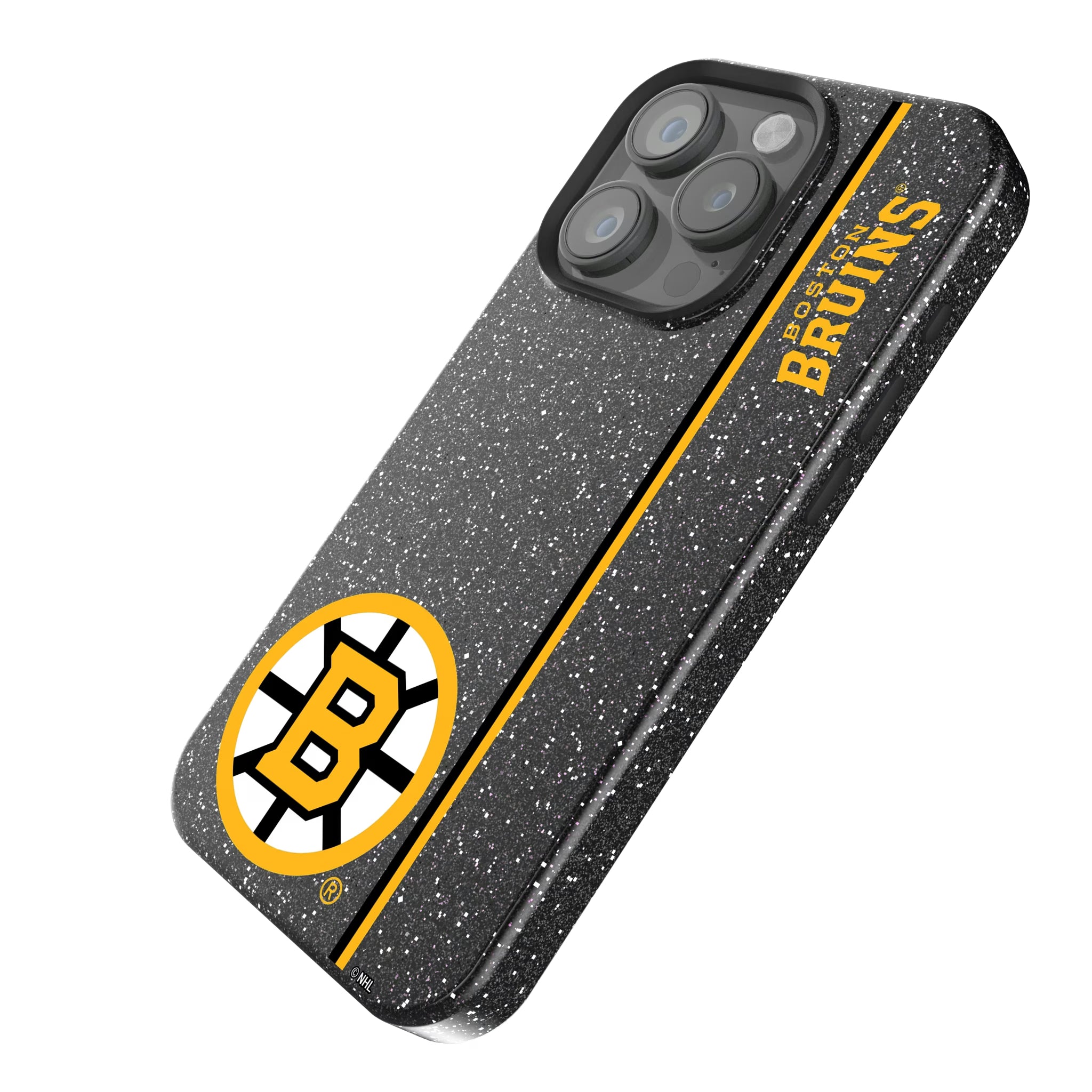 Boston Bruins Sidebar iPhone Bling Phone Case for Apple iPhone - Isometric View