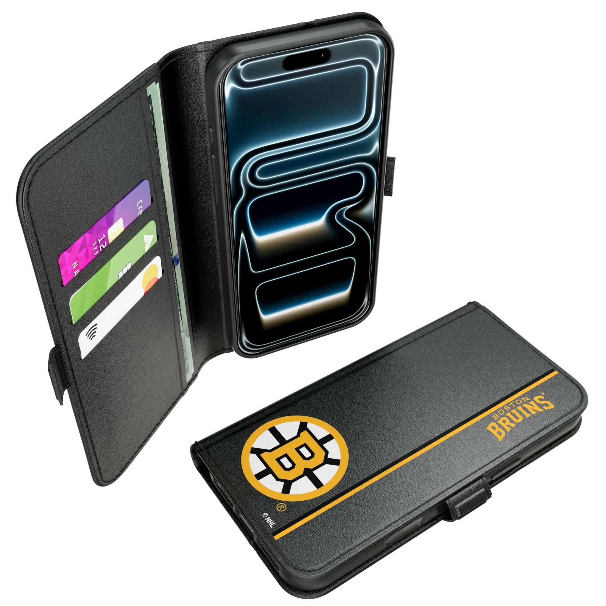Boston Bruins Sidebar iPhone Folio Phone Case for Apple iPhone#Device_iPhone 17 Pro Max