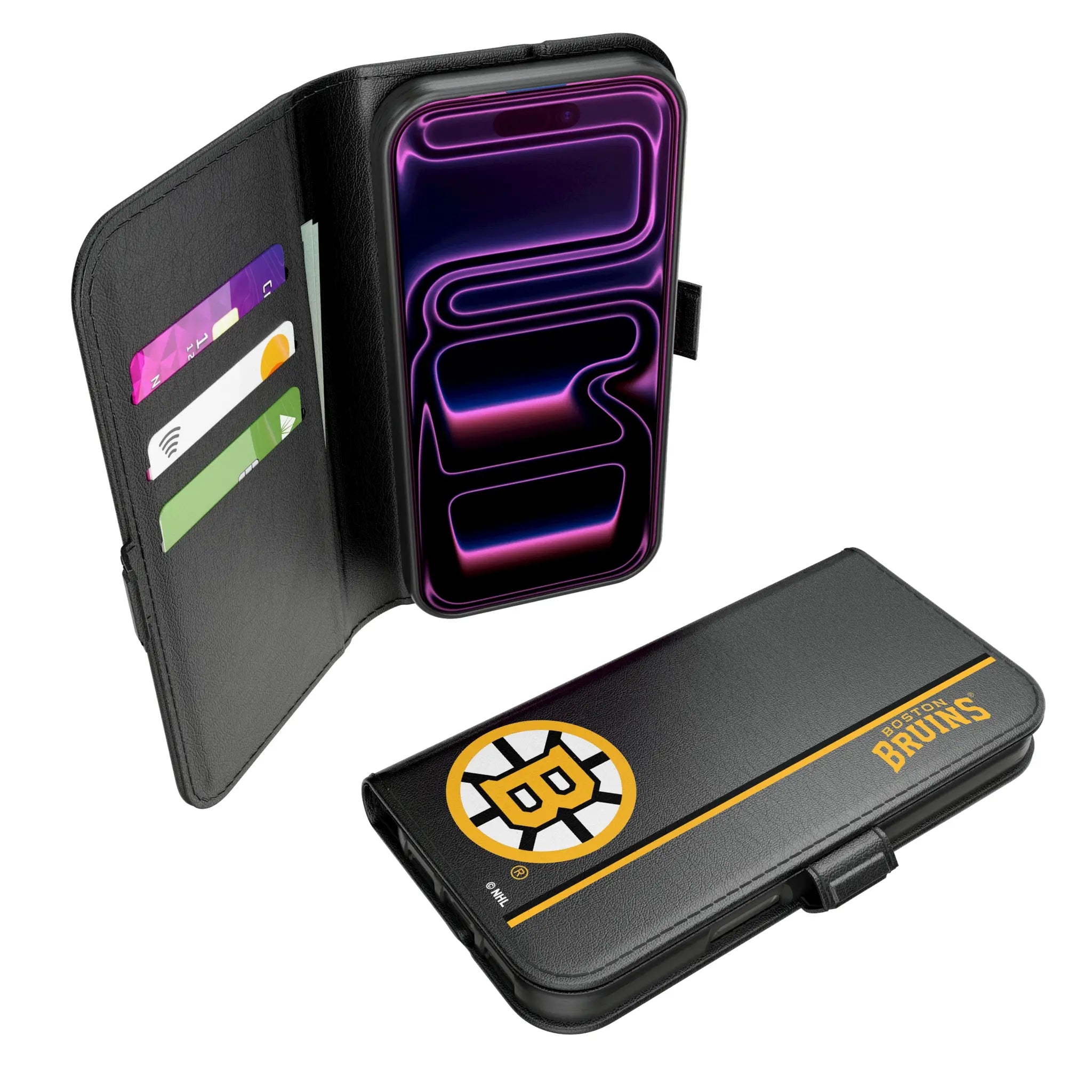 Boston Bruins Sidebar iPhone Folio Phone Case for Apple iPhone#Device_iPhone 17 Pro
