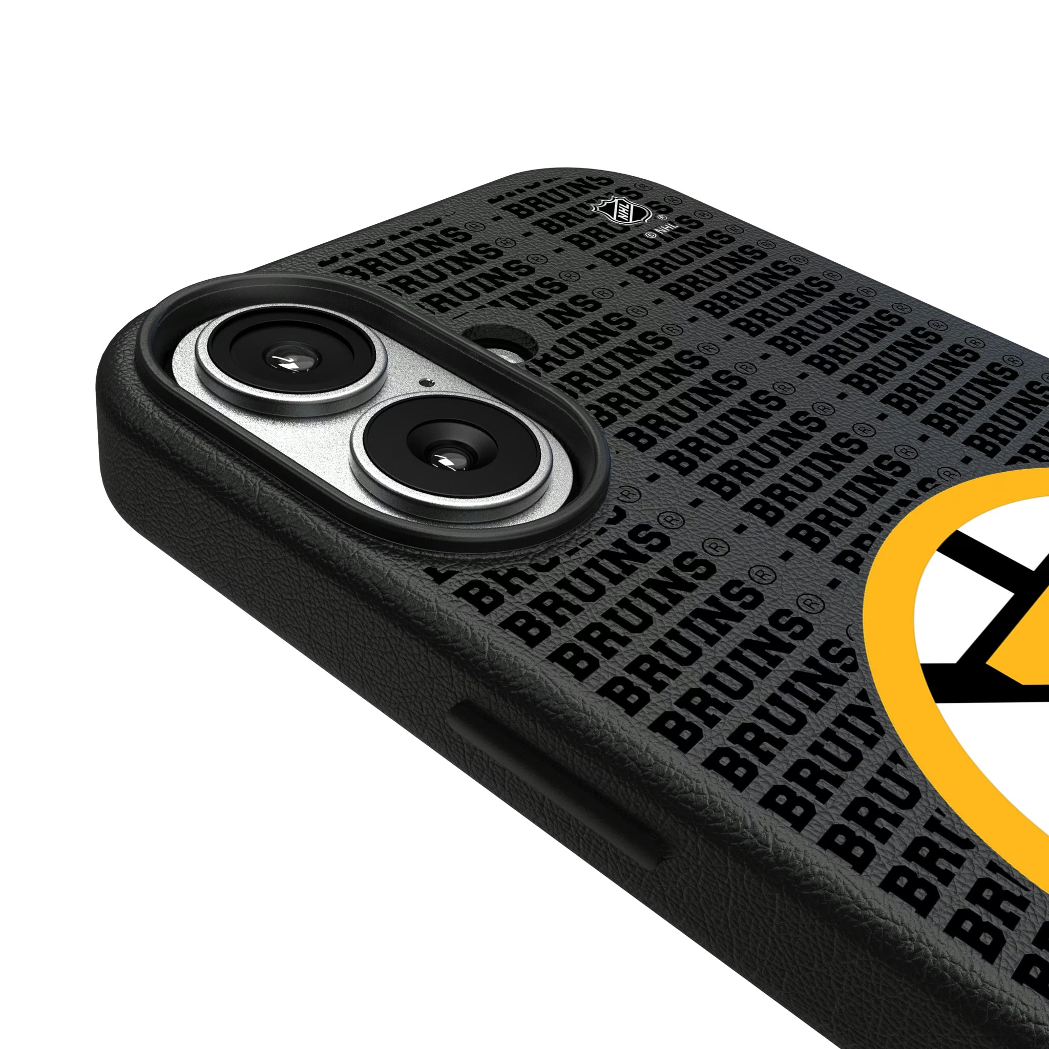 Boston Bruins Text Backdrop iPhone MagSafe Compatible Phone Case for Apple iPhone - Detail#Device_iPhone 17