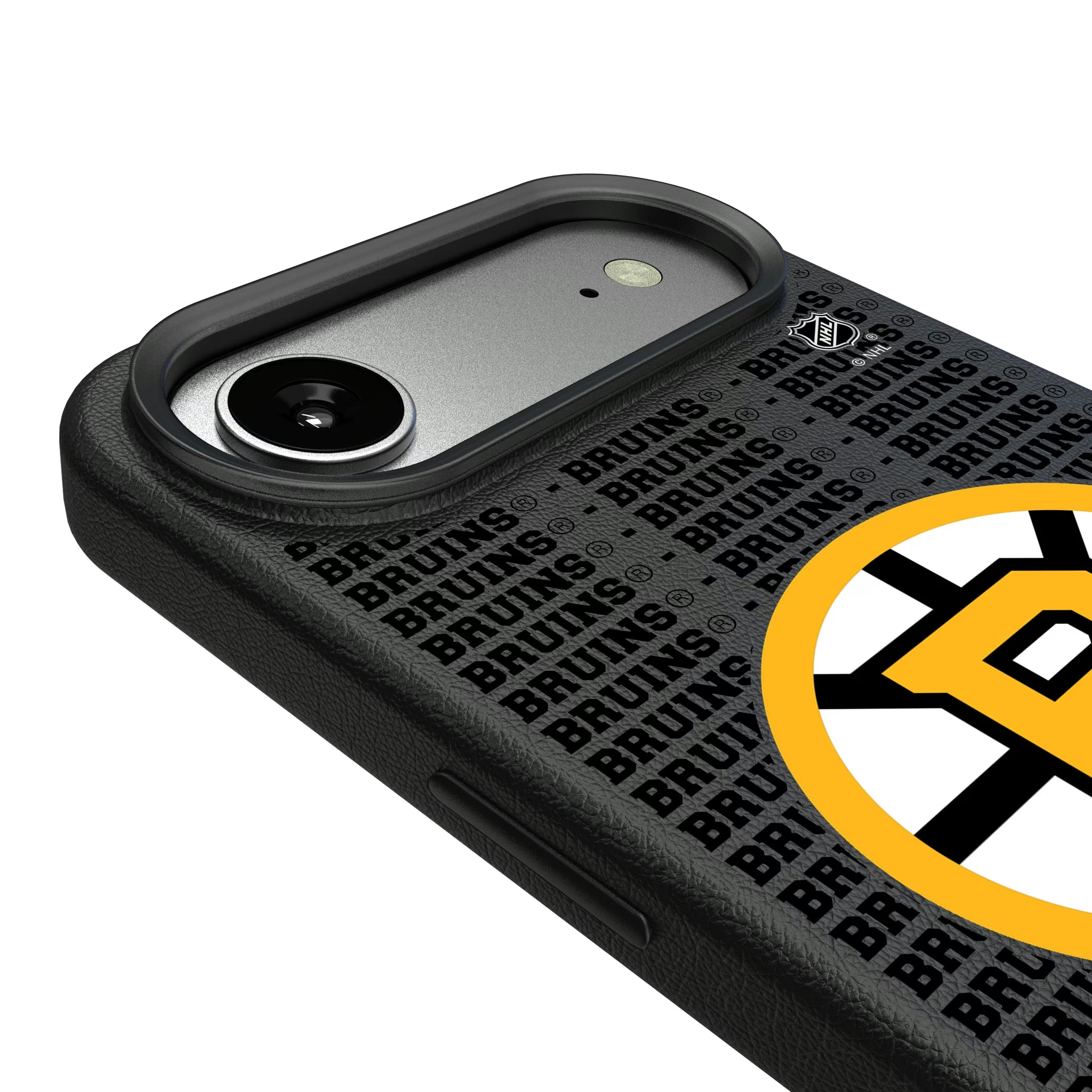 Boston Bruins Text Backdrop iPhone MagSafe Compatible Phone Case for Apple iPhone - Detail#Device_iPhone Air