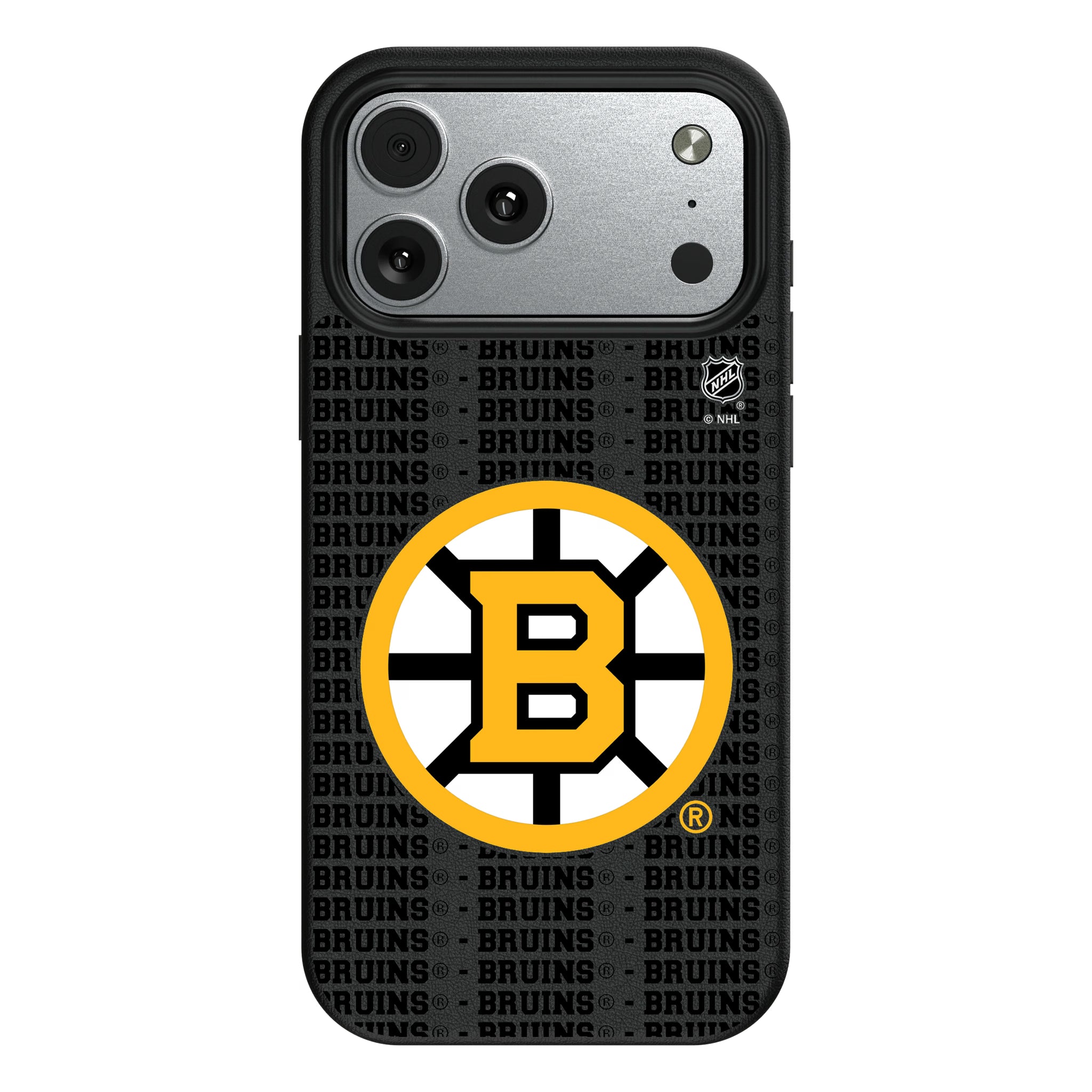 Boston Bruins Text Backdrop iPhone MagSafe Compatible Phone Case for Apple iPhone#Device_iPhone 17 Pro Max