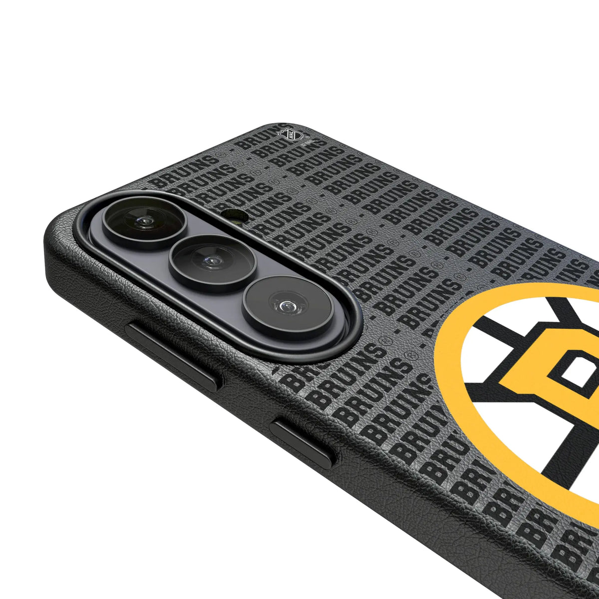 Boston Bruins Text Backdrop Galaxy MagSafe Compatible Phone Case for Samsung Galaxy - Detail#Device_Galaxy S26