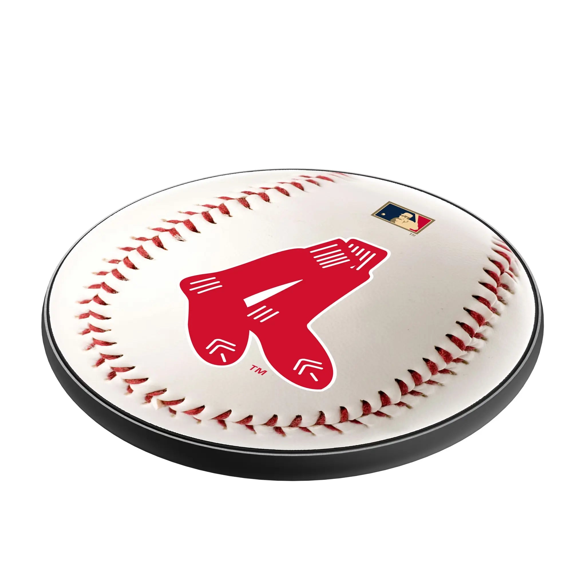Boston Red Sox 1924-1960 - Cooperstown Collection Baseball 15-Watt Wireless Charger - Isometric View