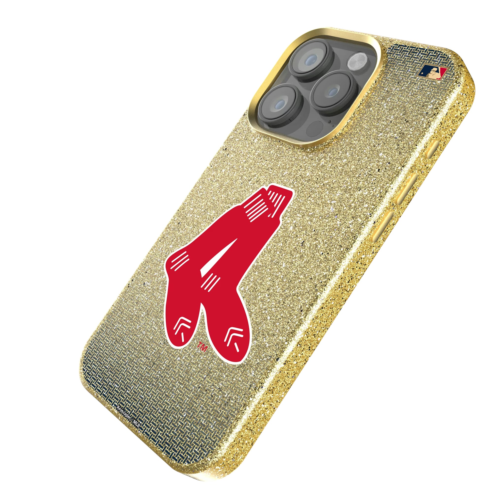 Boston Red Sox 1924-1960 - Cooperstown Collection Linen iPhone Bling Phone Case for Apple iPhone - Isometric View