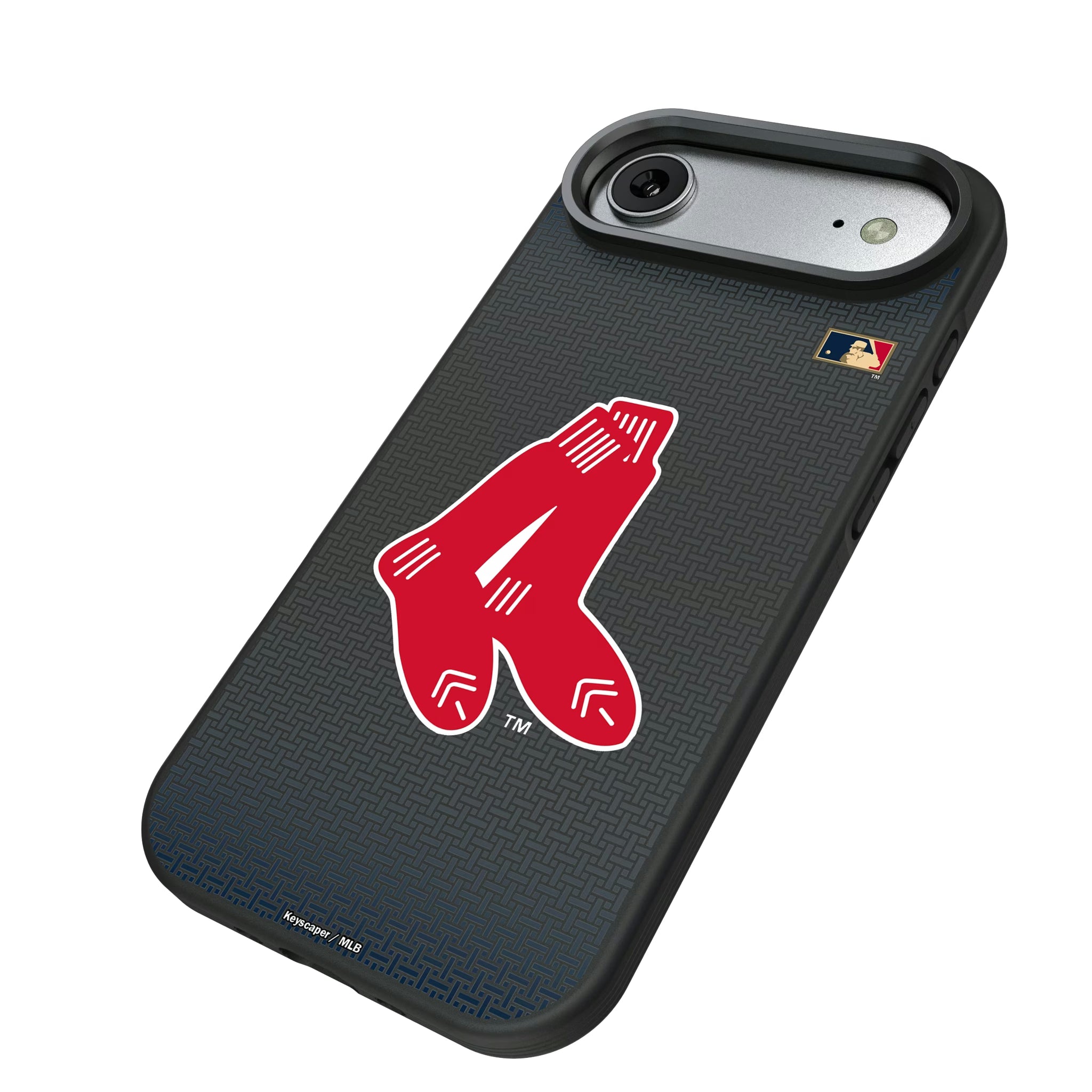 Boston Red Sox 1924-1960 - Cooperstown Collection Linen iPhone Bump Phone Case for Apple iPhone - Isometric View#Device_iPhone Air