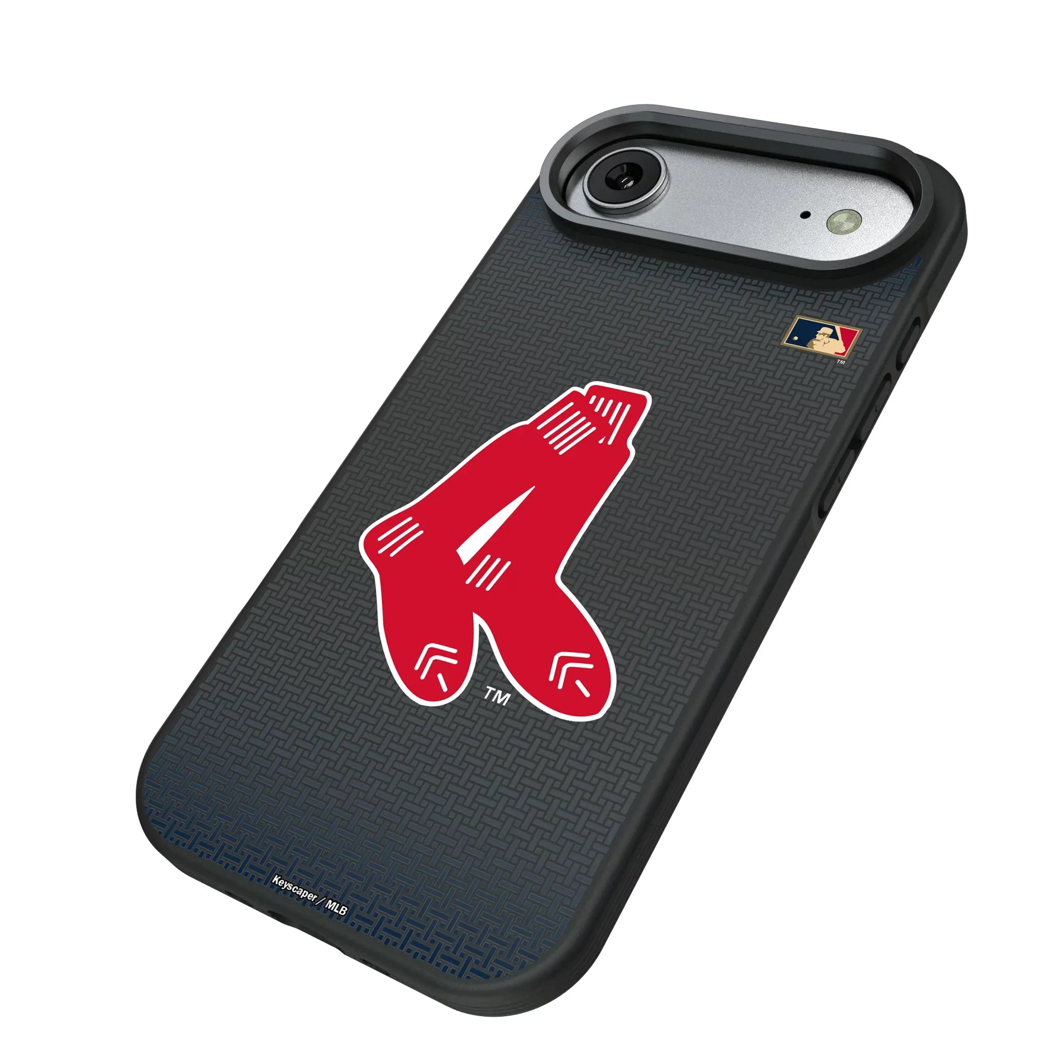 Boston Red Sox 1924-1960 - Cooperstown Collection Linen iPhone Bump Phone Case for Apple iPhone - Isometric View#Device_iPhone Air