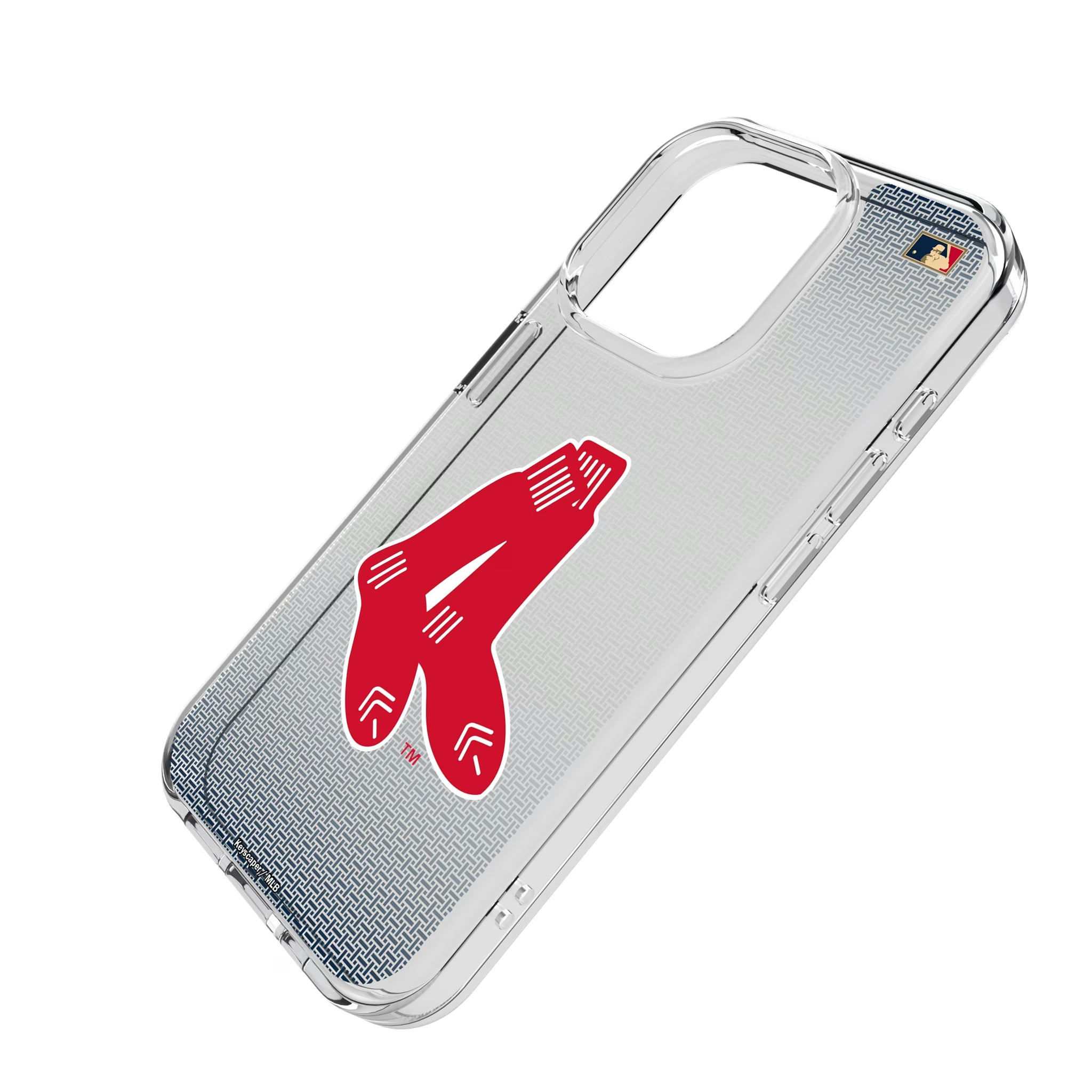 Boston Red Sox 1924-1960 - Cooperstown Collection Linen iPhone Clear Phone Case for Apple iPhone - Isometric View