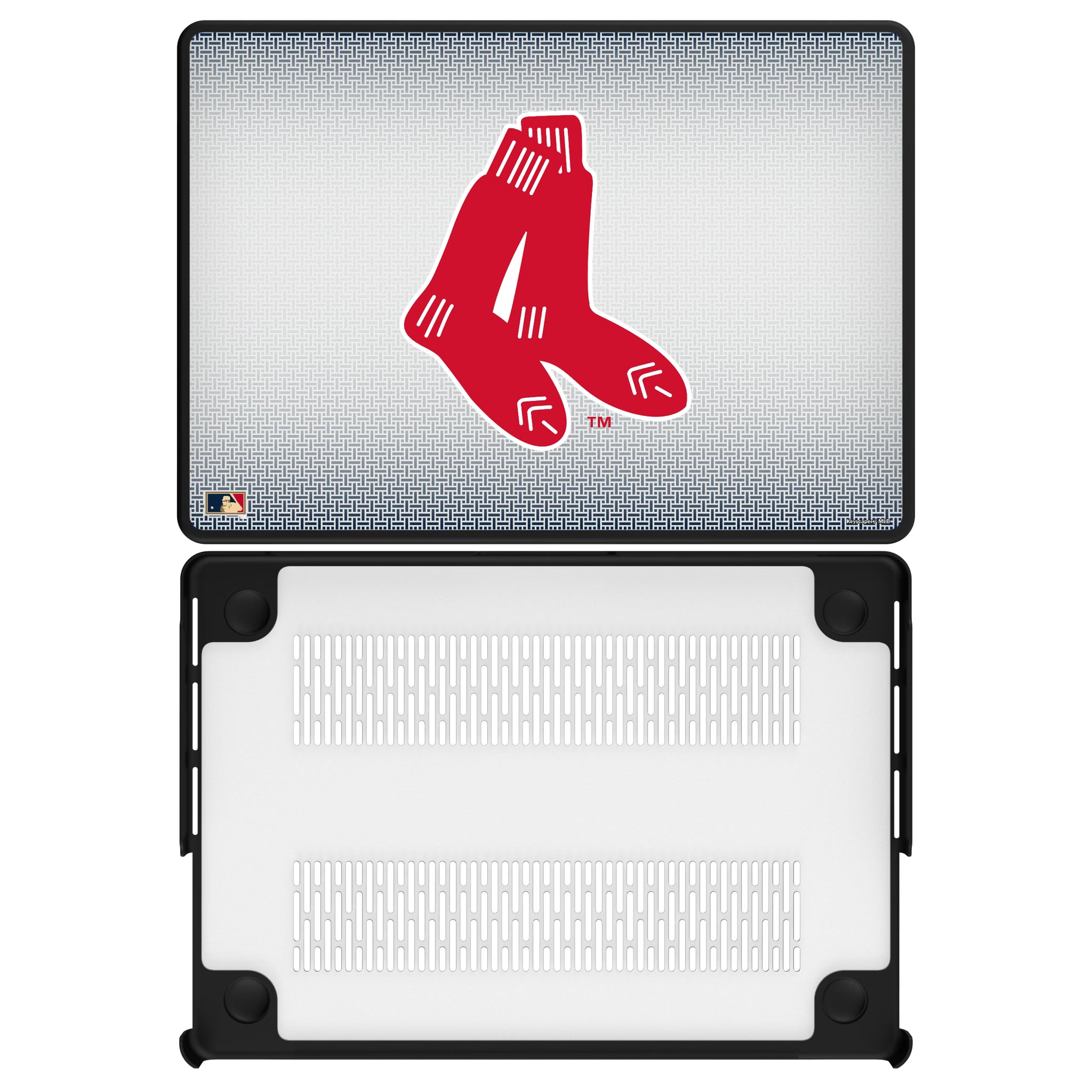 Boston Red Sox 1924-1960 - Cooperstown Collection Linen MacBook Laptop Case for Apple MacBook#Device_MacBook Pro (14-inch, 2021) / MacBook Pro (14-inch, 2023) / MacBook Pro (14-inch, 2024)