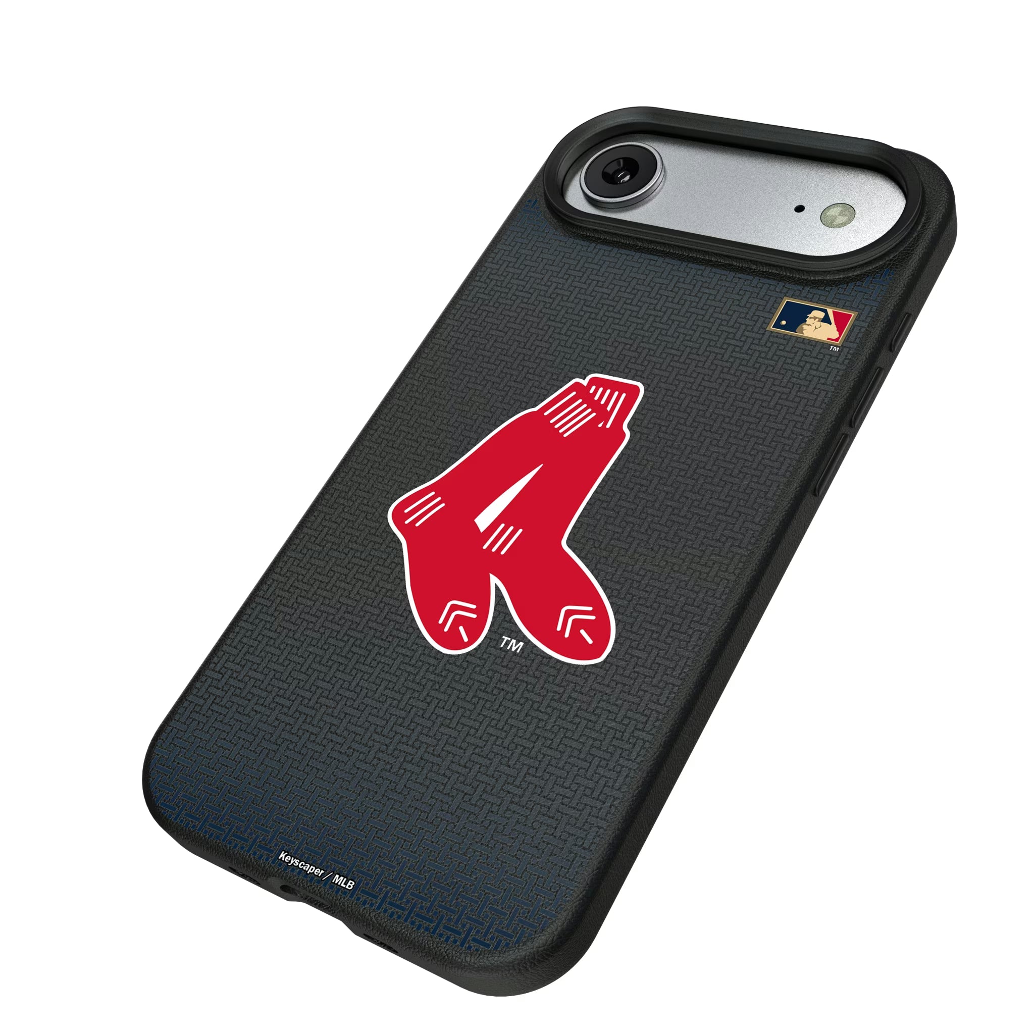 Boston Red Sox 1924-1960 - Cooperstown Collection Linen iPhone MagSafe Compatible Phone Case for Apple iPhone - Isometric View#Device_iPhone Air