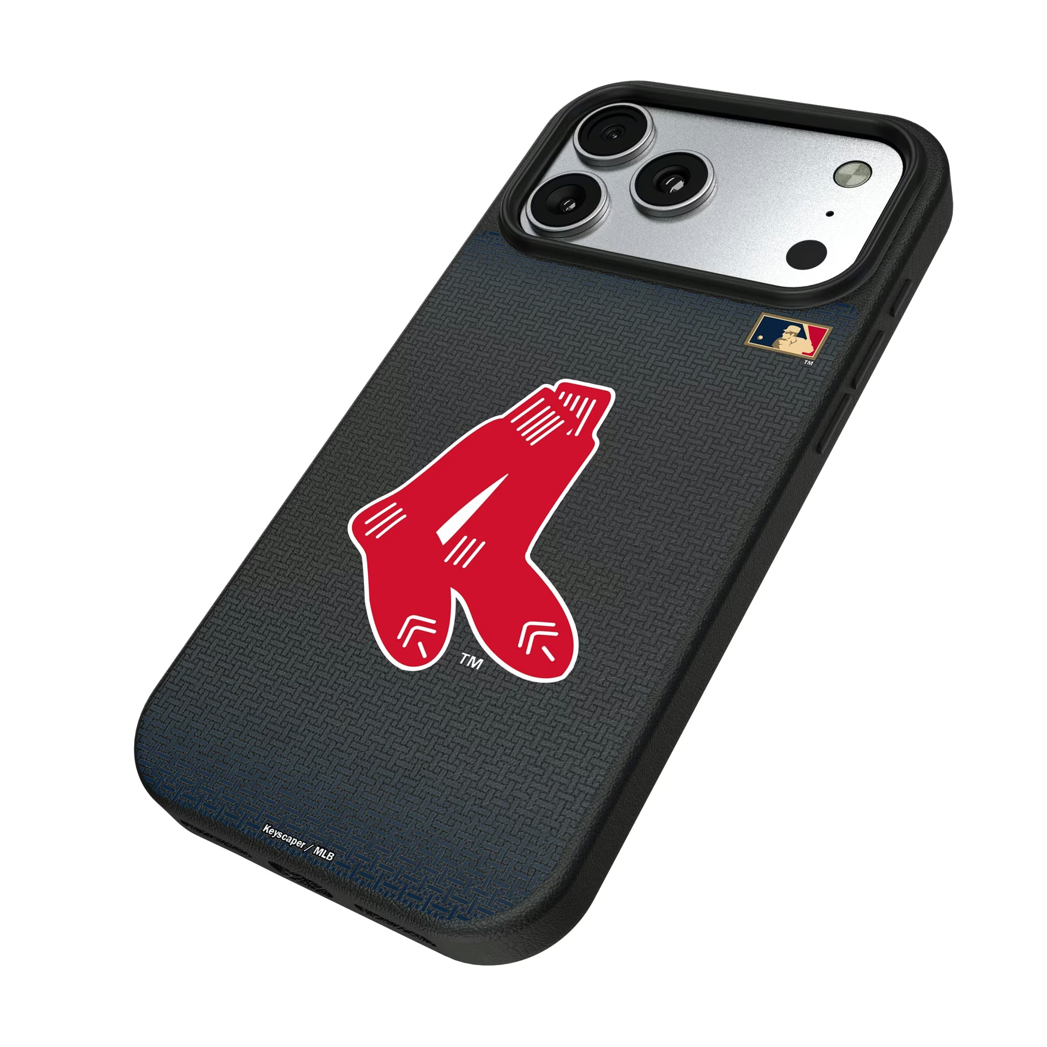 Boston Red Sox 1924-1960 - Cooperstown Collection Linen iPhone MagSafe Compatible Phone Case for Apple iPhone - Isometric View#Device_iPhone 17 Pro Max