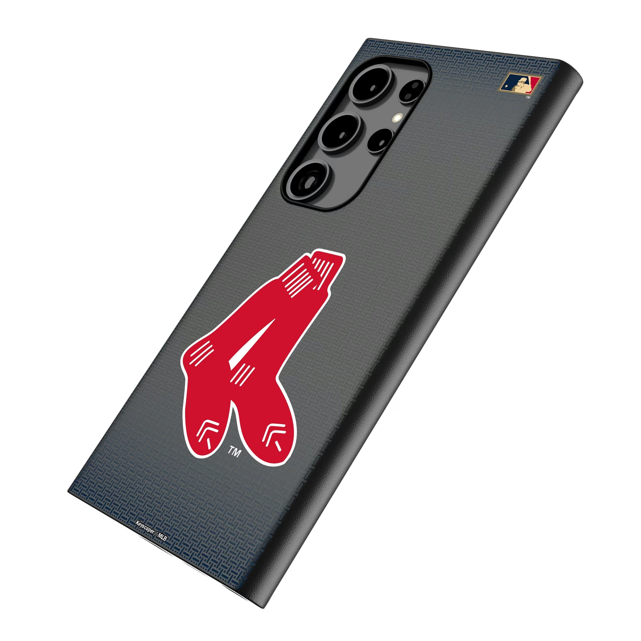 Boston Red Sox 1924-1960 - Cooperstown Collection Linen Galaxy MagSafe Compatible Phone Case for Samsung Galaxy - Isometric View