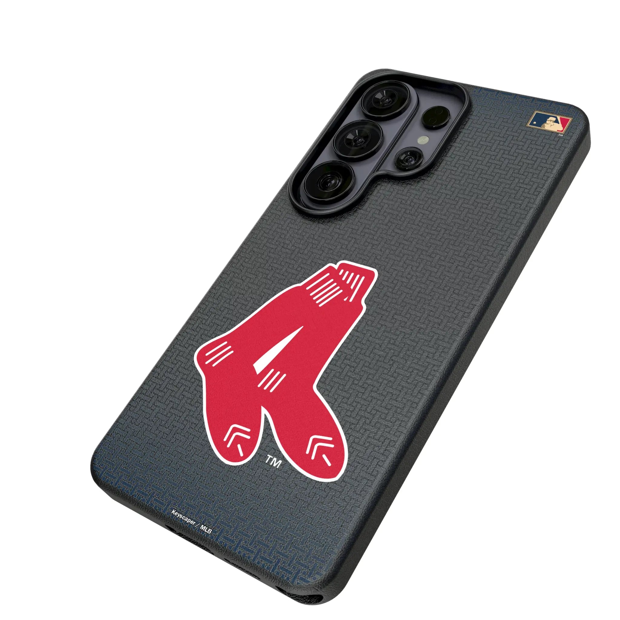 Boston Red Sox 1924-1960 - Cooperstown Collection Linen Galaxy MagSafe Compatible Phone Case for Samsung Galaxy - Isometric View#Device_Galaxy S26 Ultra