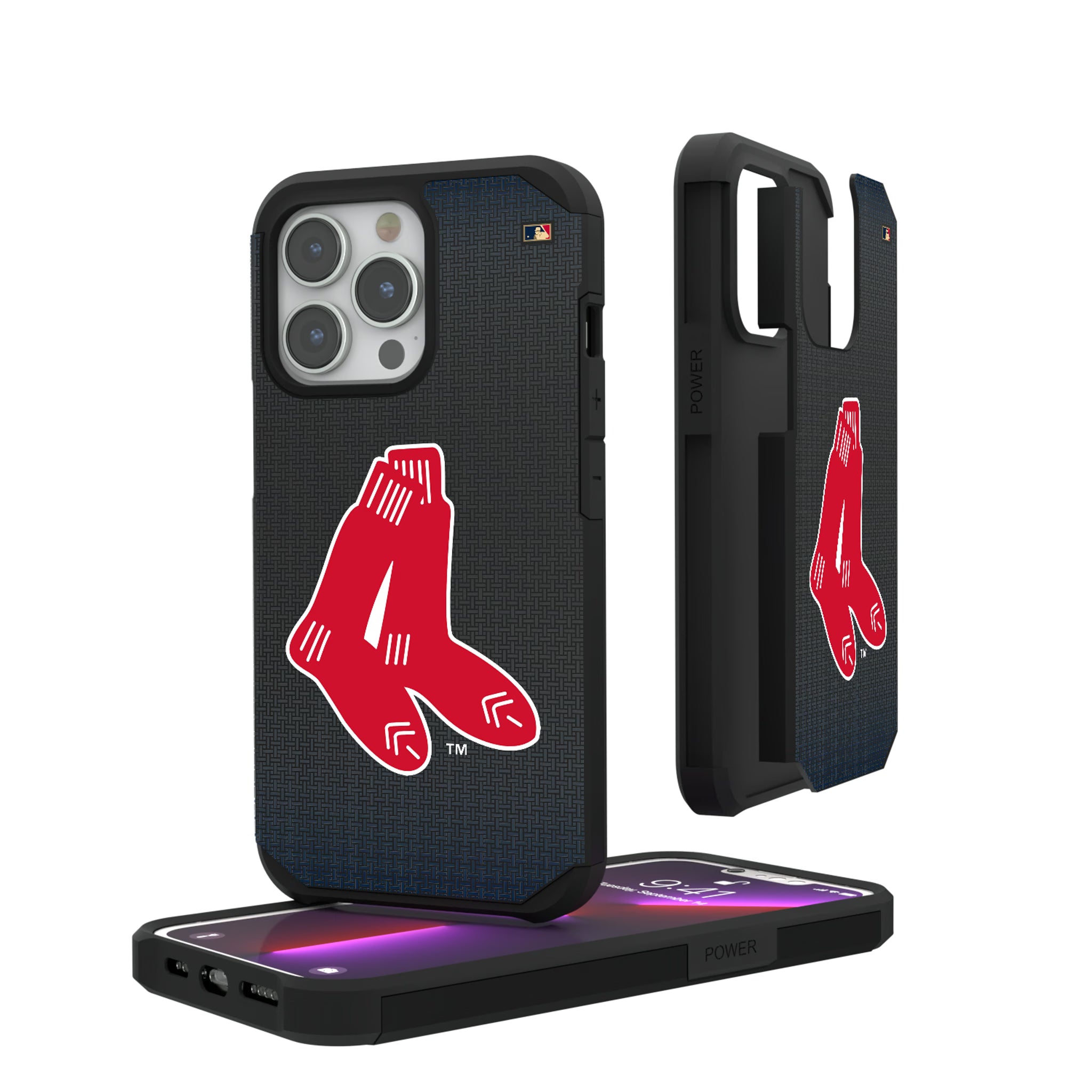 Boston Red Sox 1924-1960 - Cooperstown Collection Linen iPhone Rugged Phone Case for Apple iPhone#Device_iPhone 13 Pro