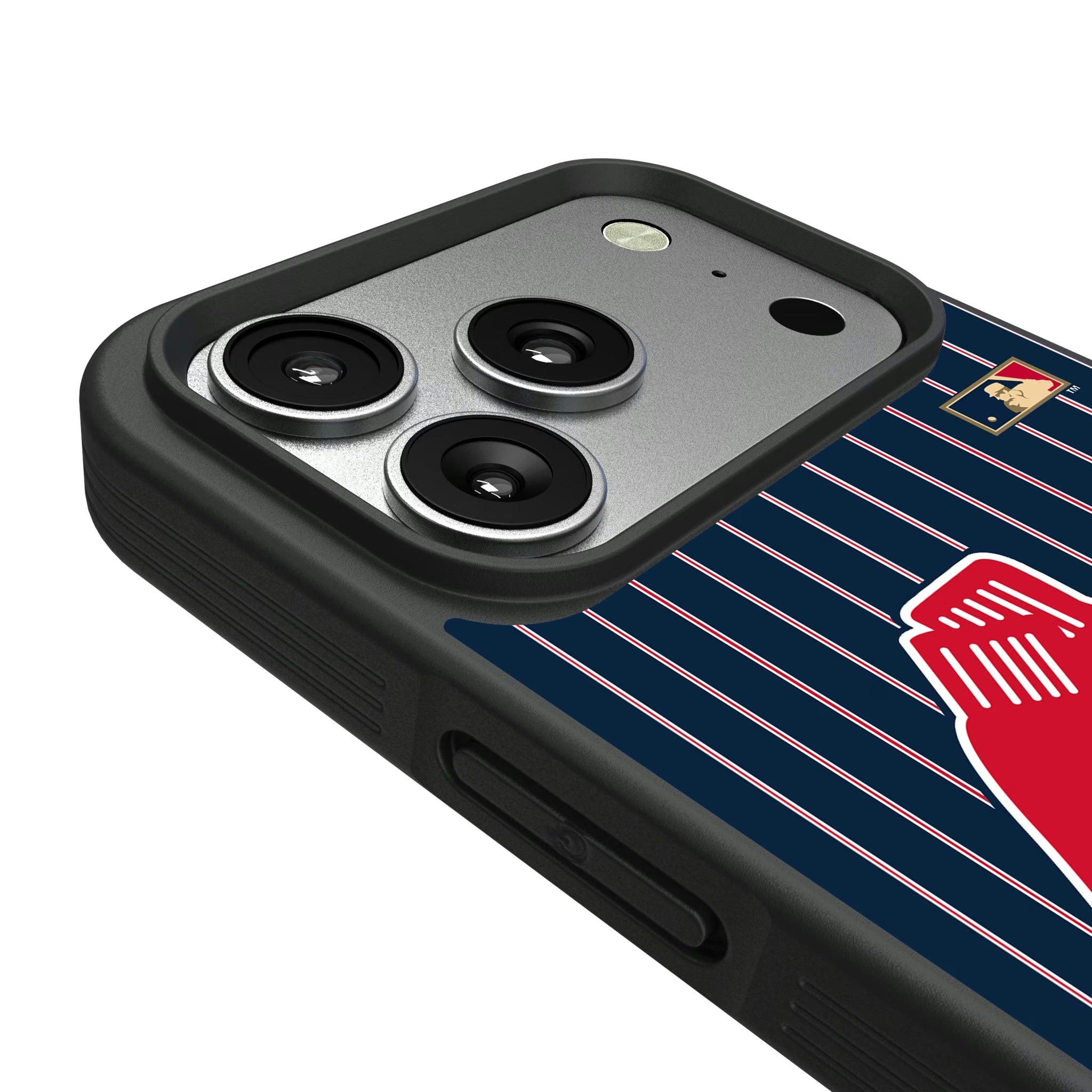 Boston Red Sox 1924-1960 - Cooperstown Collection Pinstripe iPhone Bump Phone Case for Apple iPhone - Detail#Device_iPhone 17 Pro