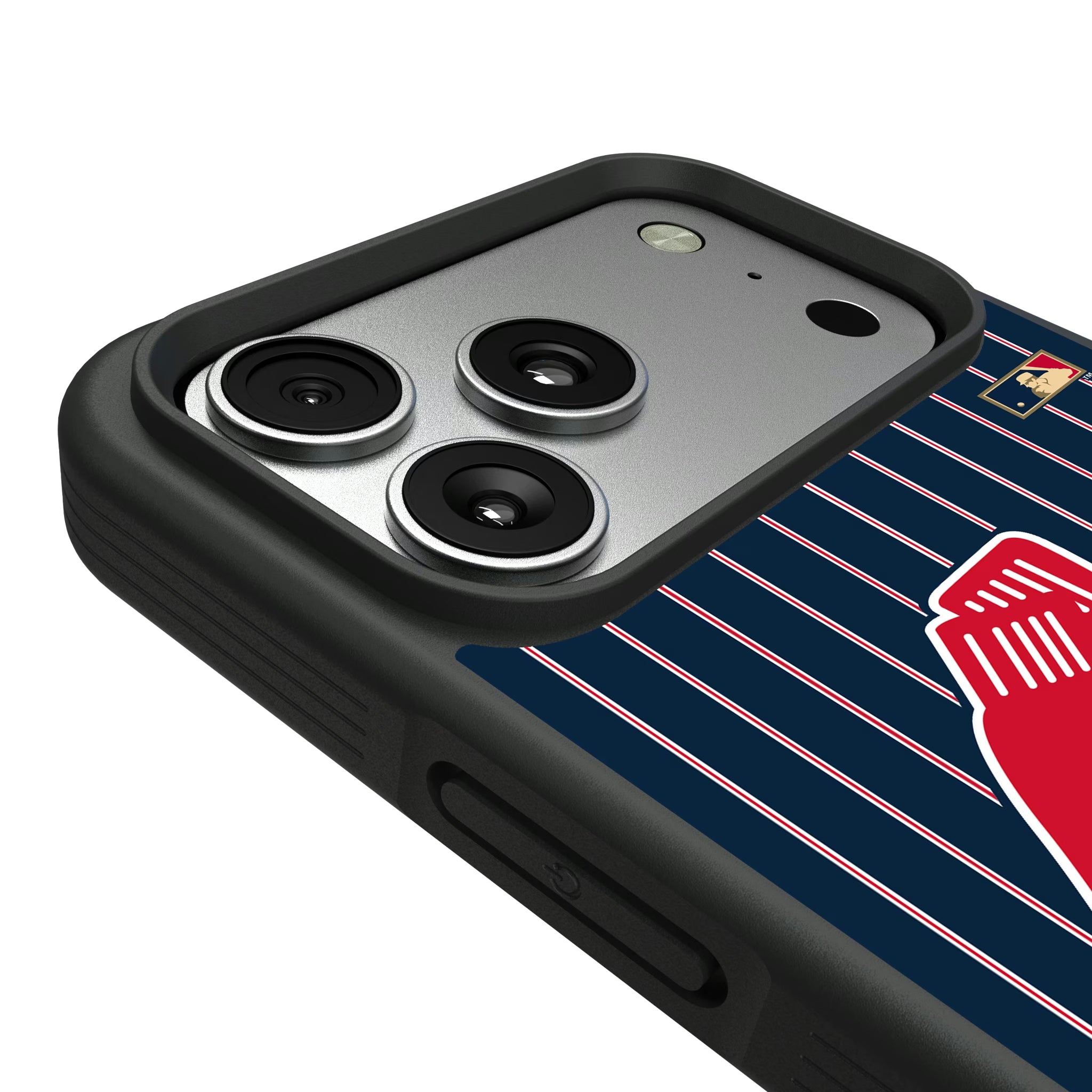 Boston Red Sox 1924-1960 - Cooperstown Collection Pinstripe iPhone Bump Phone Case for Apple iPhone - Detail#Device_iPhone 17 Pro Max