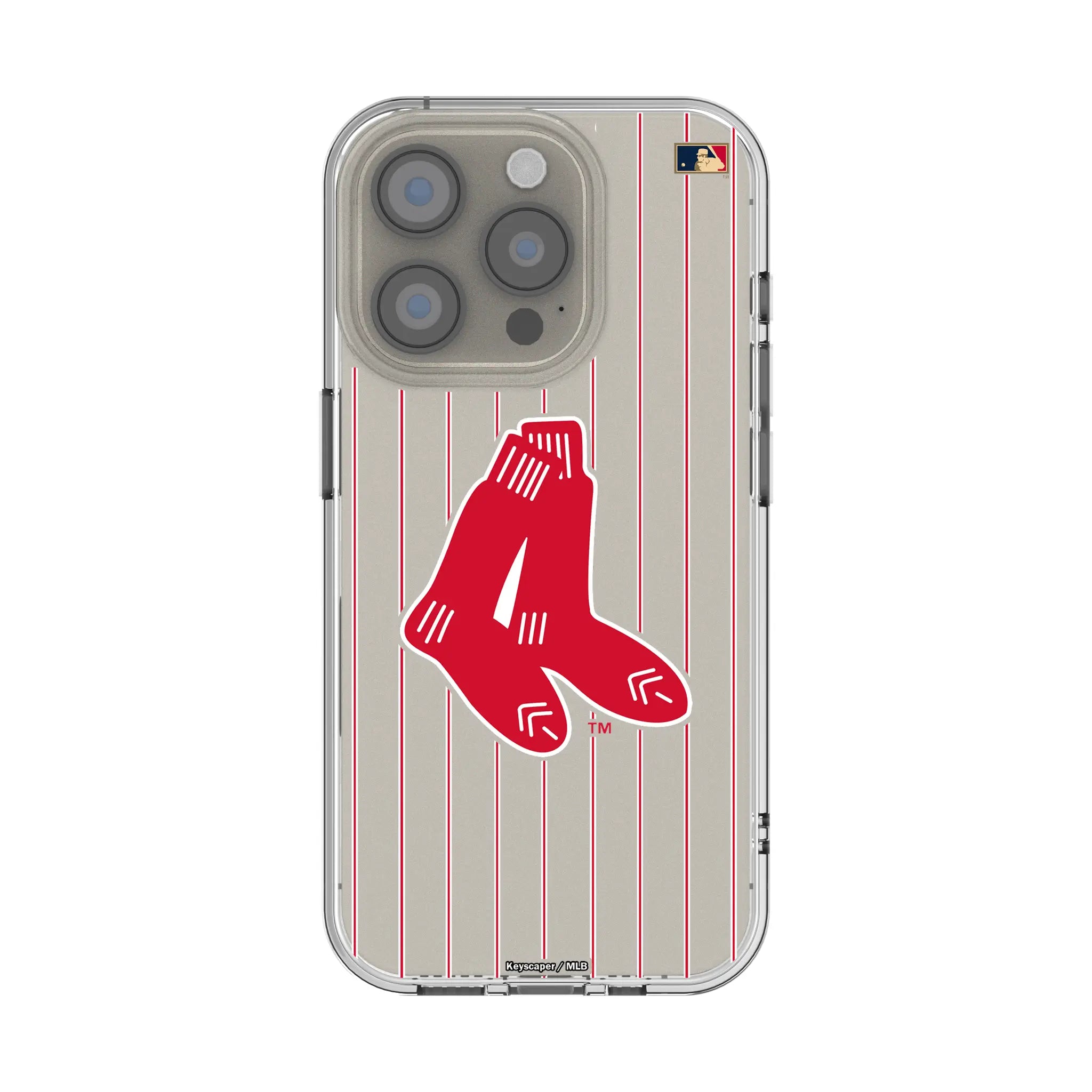 Boston Red Sox 1924-1960 - Cooperstown Collection Pinstripe iPhone Clear Phone Case for Apple iPhone