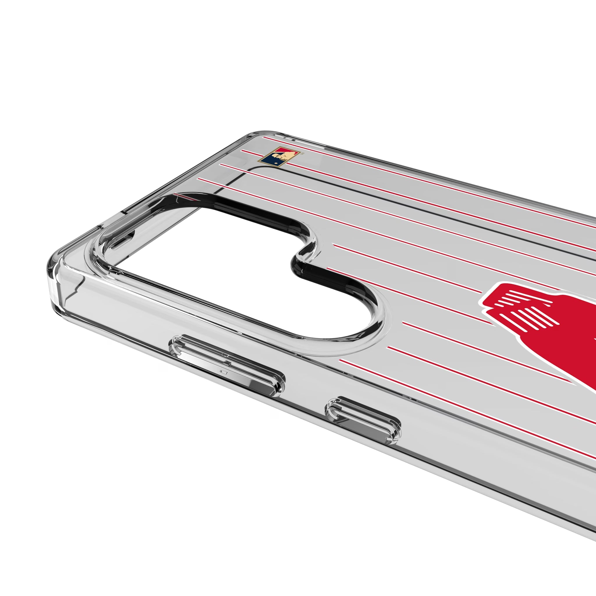 Boston Red Sox 1924-1960 - Cooperstown Collection Pinstripe Galaxy Clear Phone Case for Samsung Galaxy - Detail
