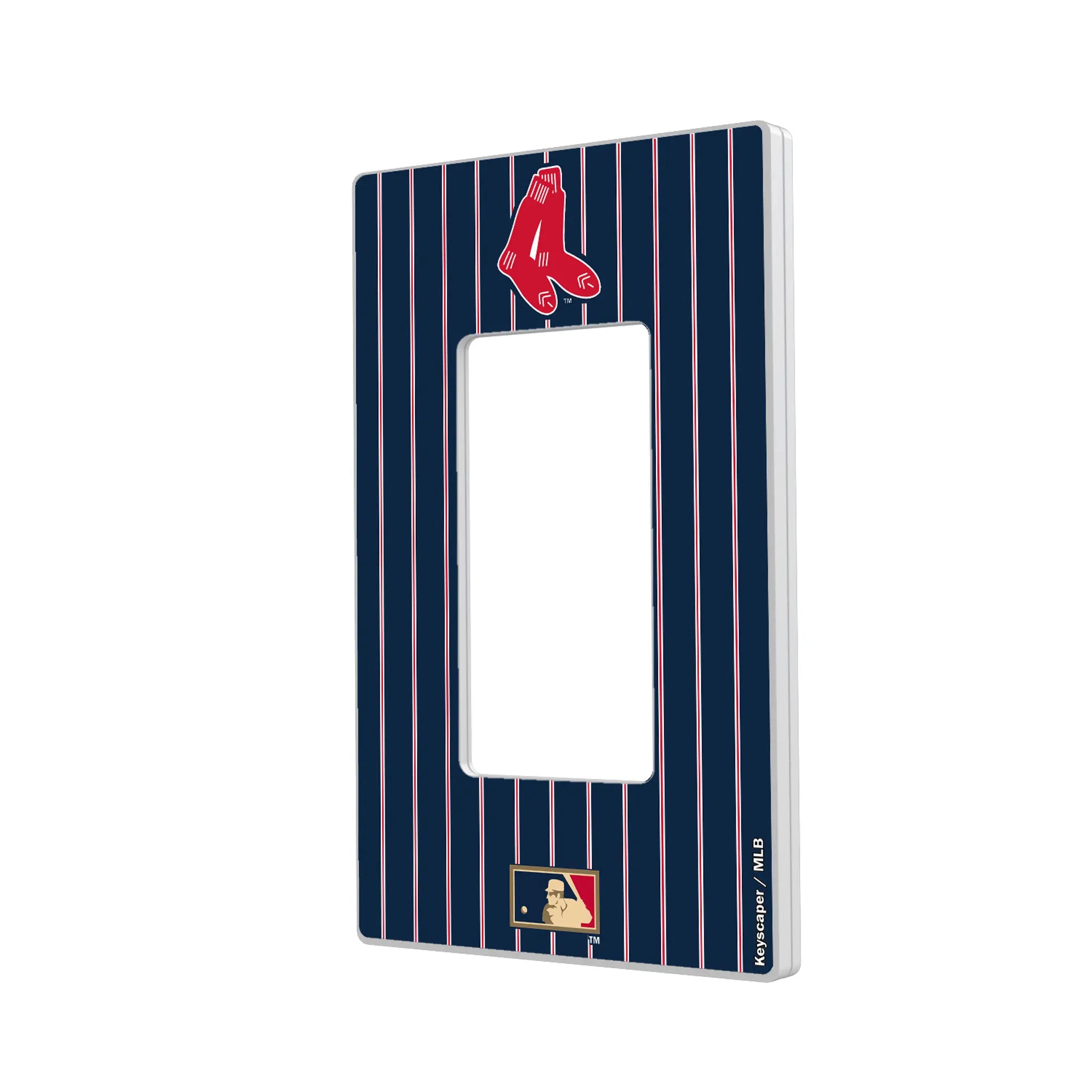 Boston Red Sox 1924-1960 - Cooperstown Collection Pinstripe Hidden-Screw Light Switch Plate#Style_Single Rocker