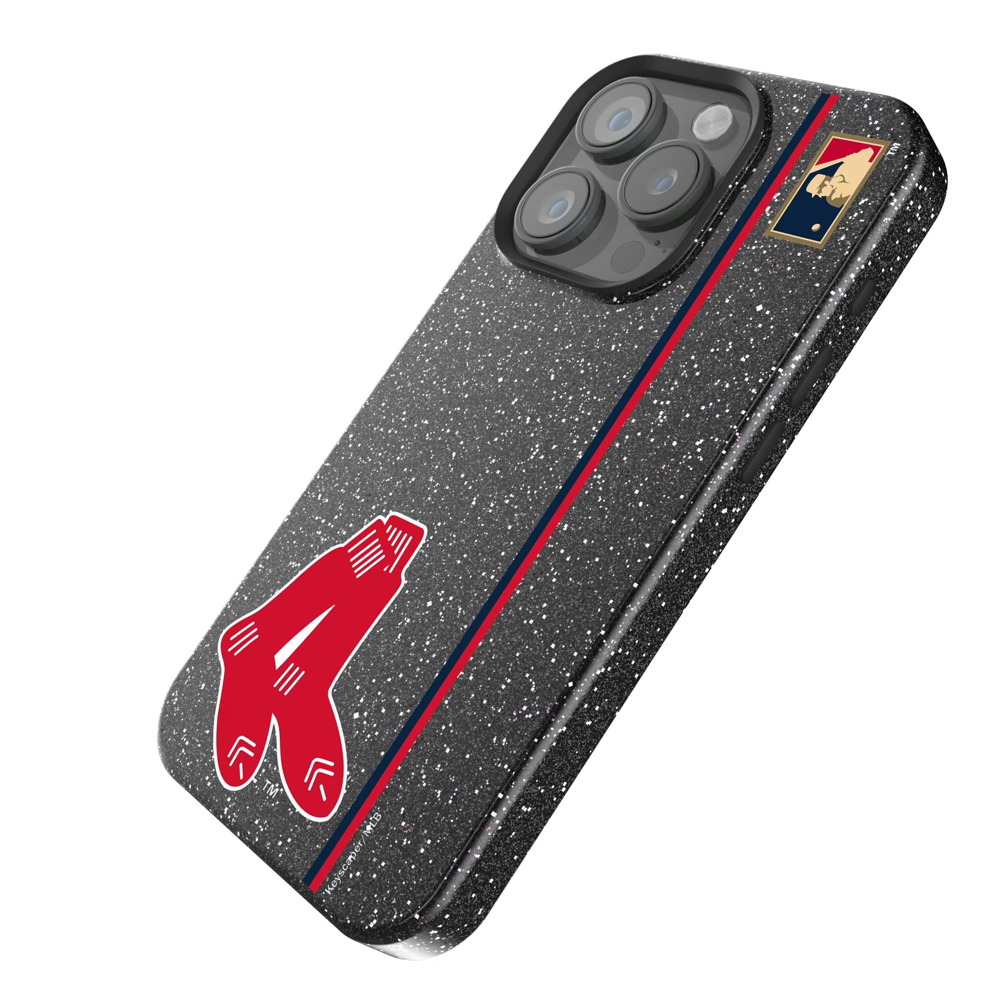 Boston Red Sox 1924-1960 - Cooperstown Collection Sidebar iPhone Bling Phone Case for Apple iPhone - Isometric View