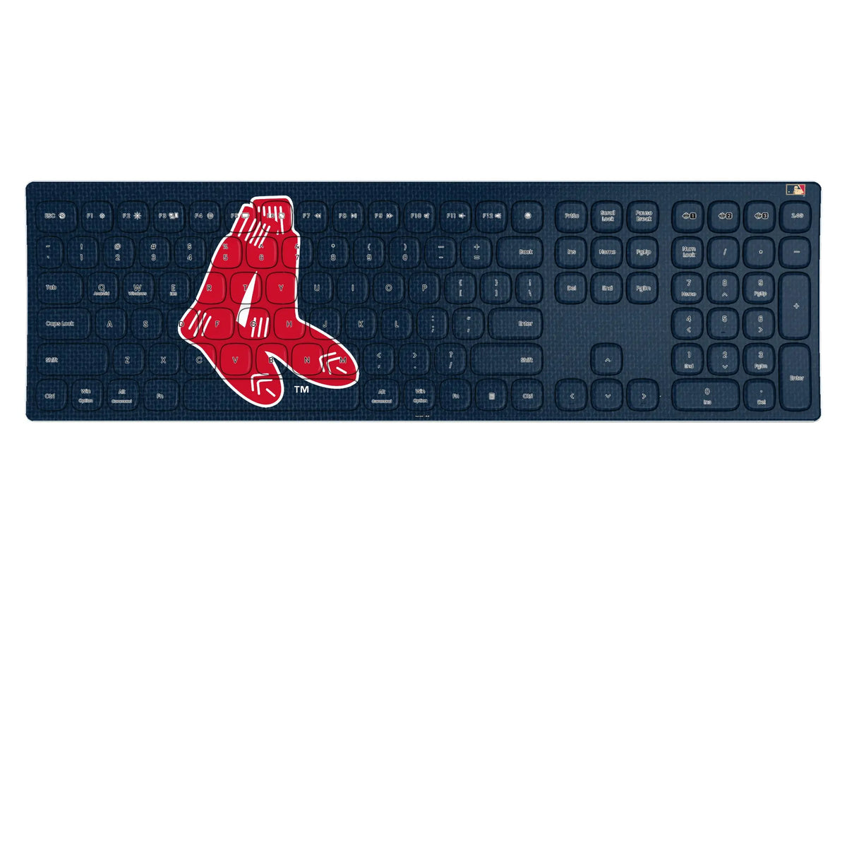 Boston Red Sox 1924-1960 - Cooperstown Collection Solid KKB605 Curved Wireless Keyboard