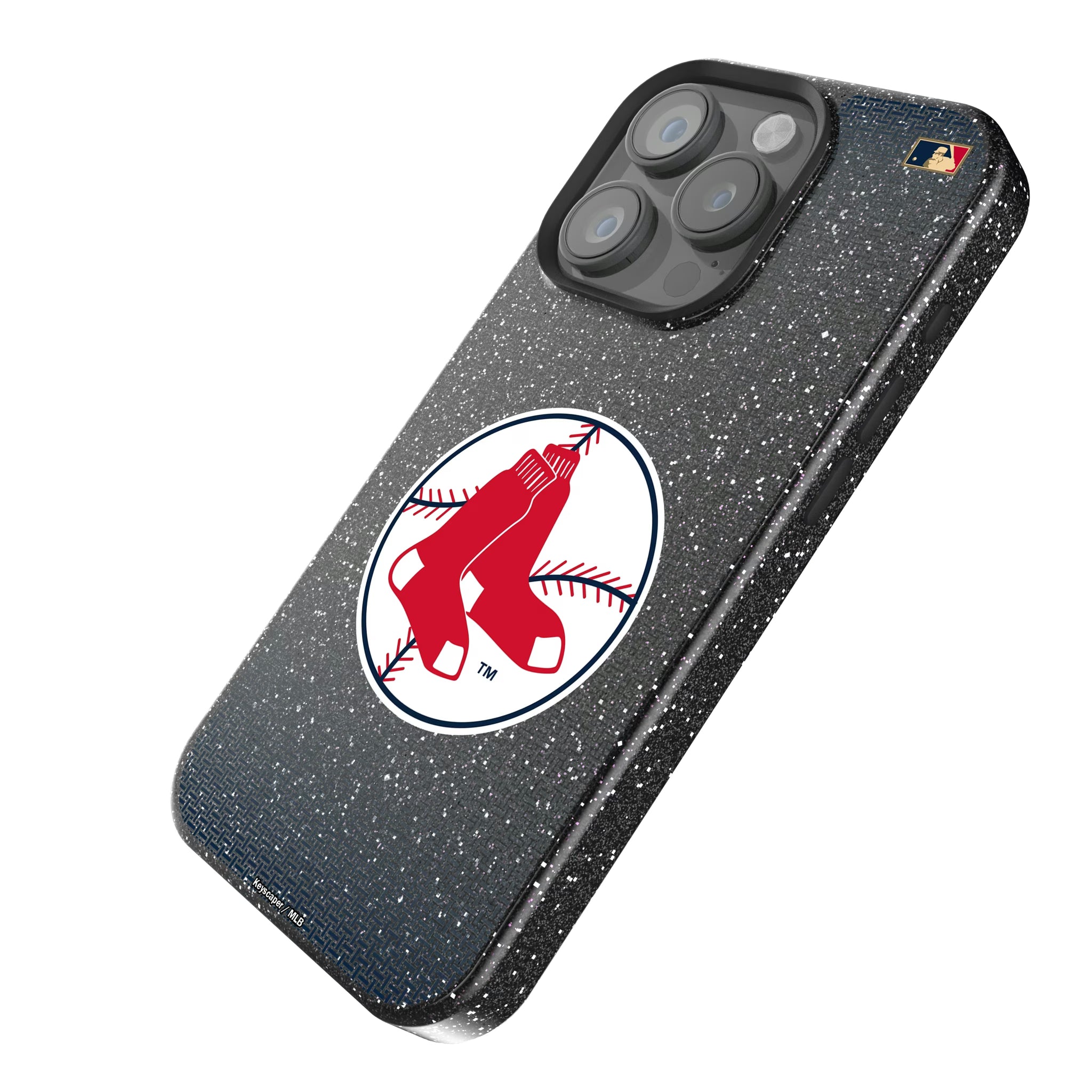 Boston Red Sox 1970-1975 - Cooperstown Collection Linen iPhone Bling Phone Case for Apple iPhone - Isometric View