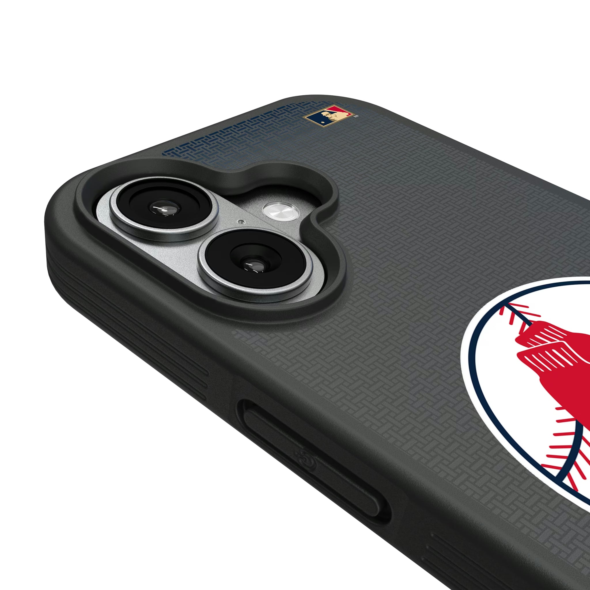 Boston Red Sox 1970-1975 - Cooperstown Collection Linen iPhone Bump Phone Case for Apple iPhone - Detail#Device_iPhone 17