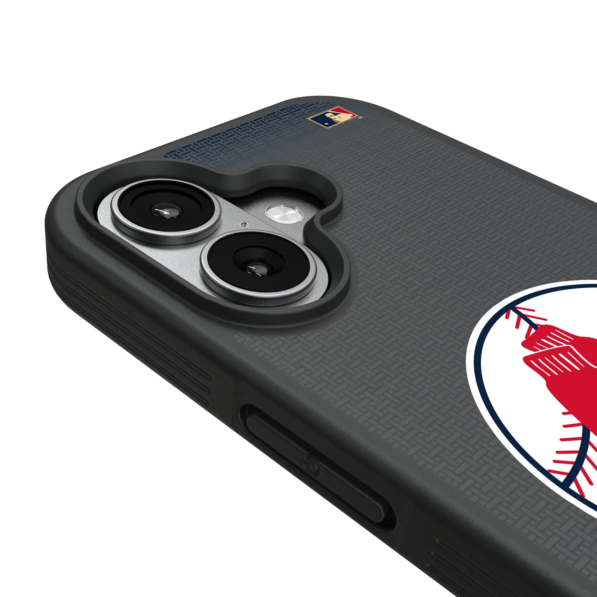 Boston Red Sox 1970-1975 - Cooperstown Collection Linen iPhone Bump Phone Case for Apple iPhone - Detail#Device_iPhone 17