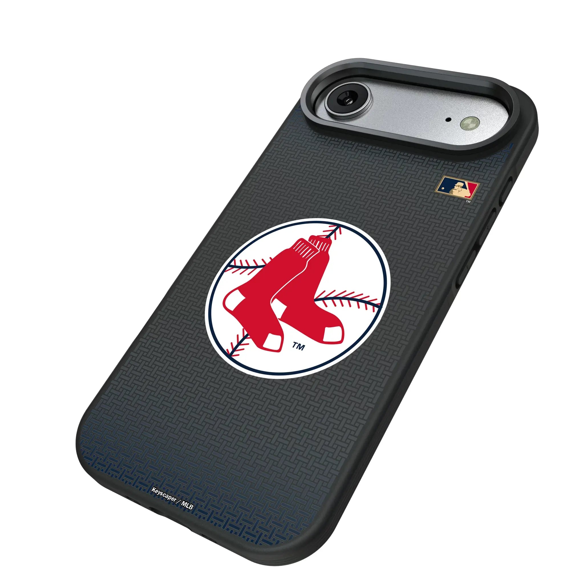 Boston Red Sox 1970-1975 - Cooperstown Collection Linen iPhone Bump Phone Case for Apple iPhone - Isometric View#Device_iPhone Air
