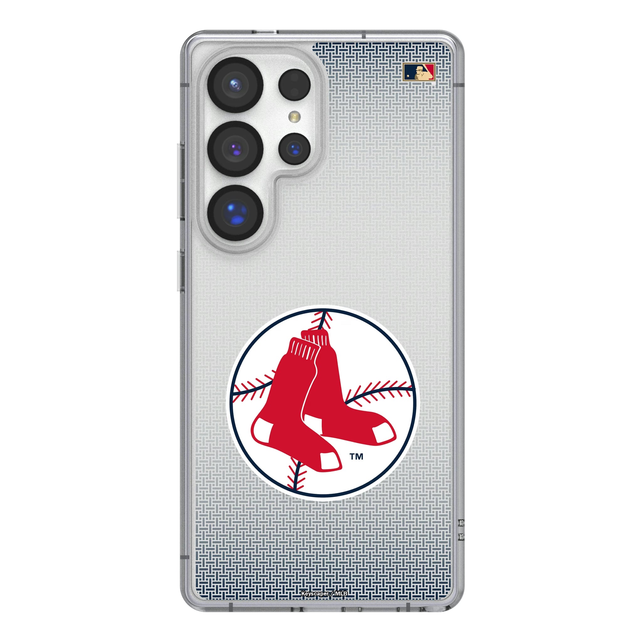Boston Red Sox 1970-1975 - Cooperstown Collection Linen Galaxy Clear Phone Case for Samsung Galaxy