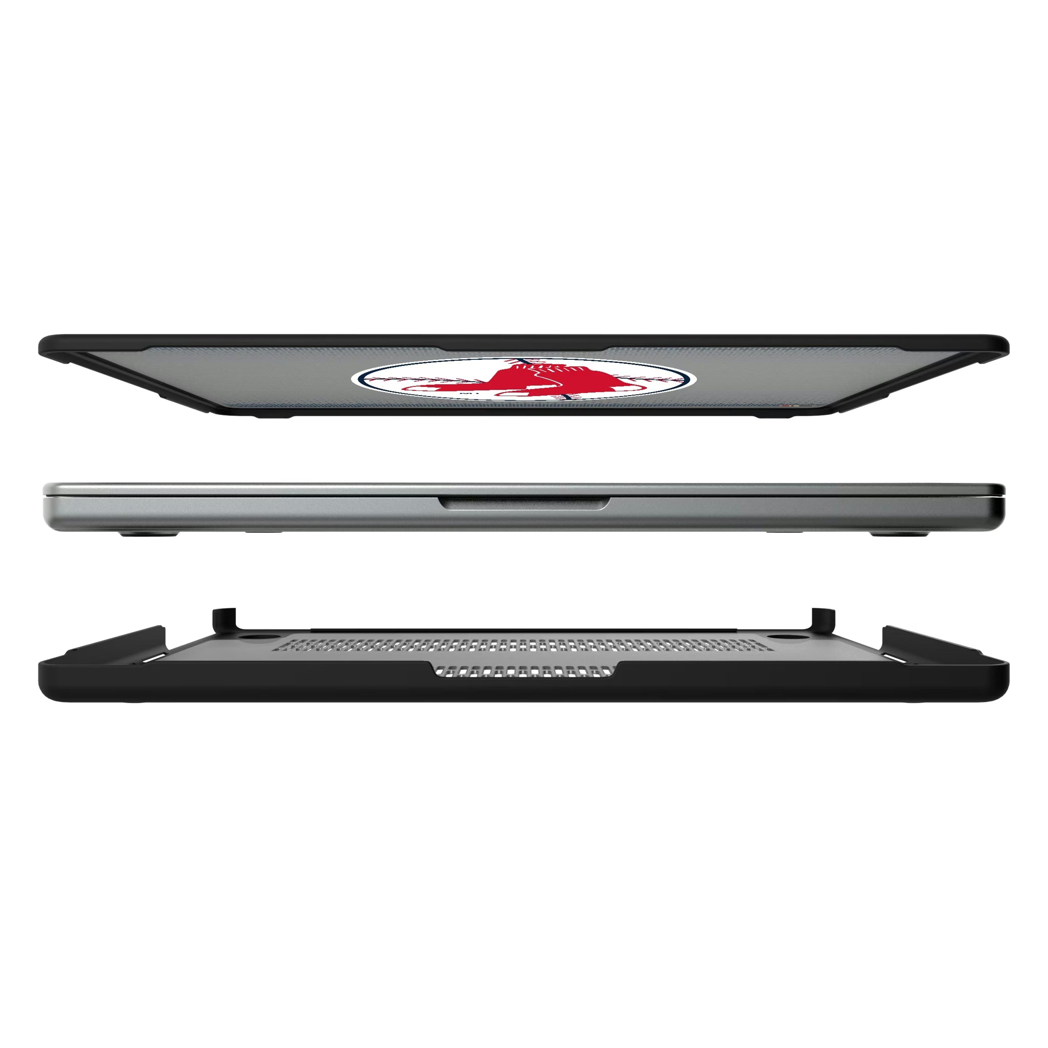 Boston Red Sox 1970-1975 - Cooperstown Collection Linen MacBook Laptop Case for Apple MacBook#Device_MacBook Pro (14-inch, 2021) / MacBook Pro (14-inch, 2023) / MacBook Pro (14-inch, 2024)