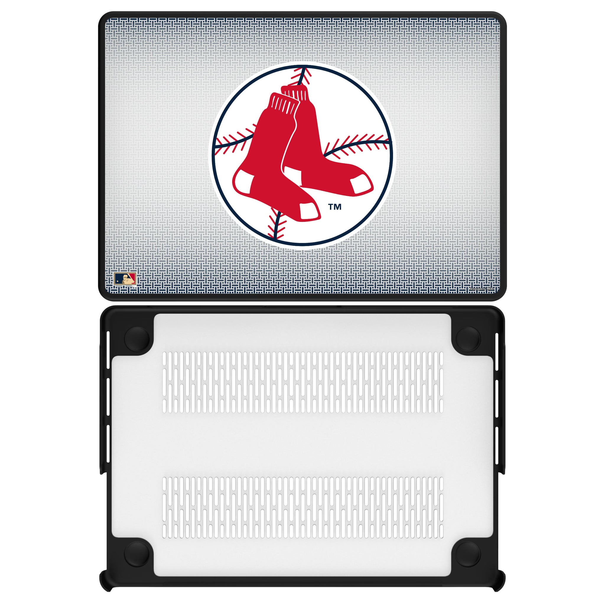Boston Red Sox 1970-1975 - Cooperstown Collection Linen MacBook Laptop Case for Apple MacBook#Device_MacBook Pro (14-inch, 2021) / MacBook Pro (14-inch, 2023) / MacBook Pro (14-inch, 2024)