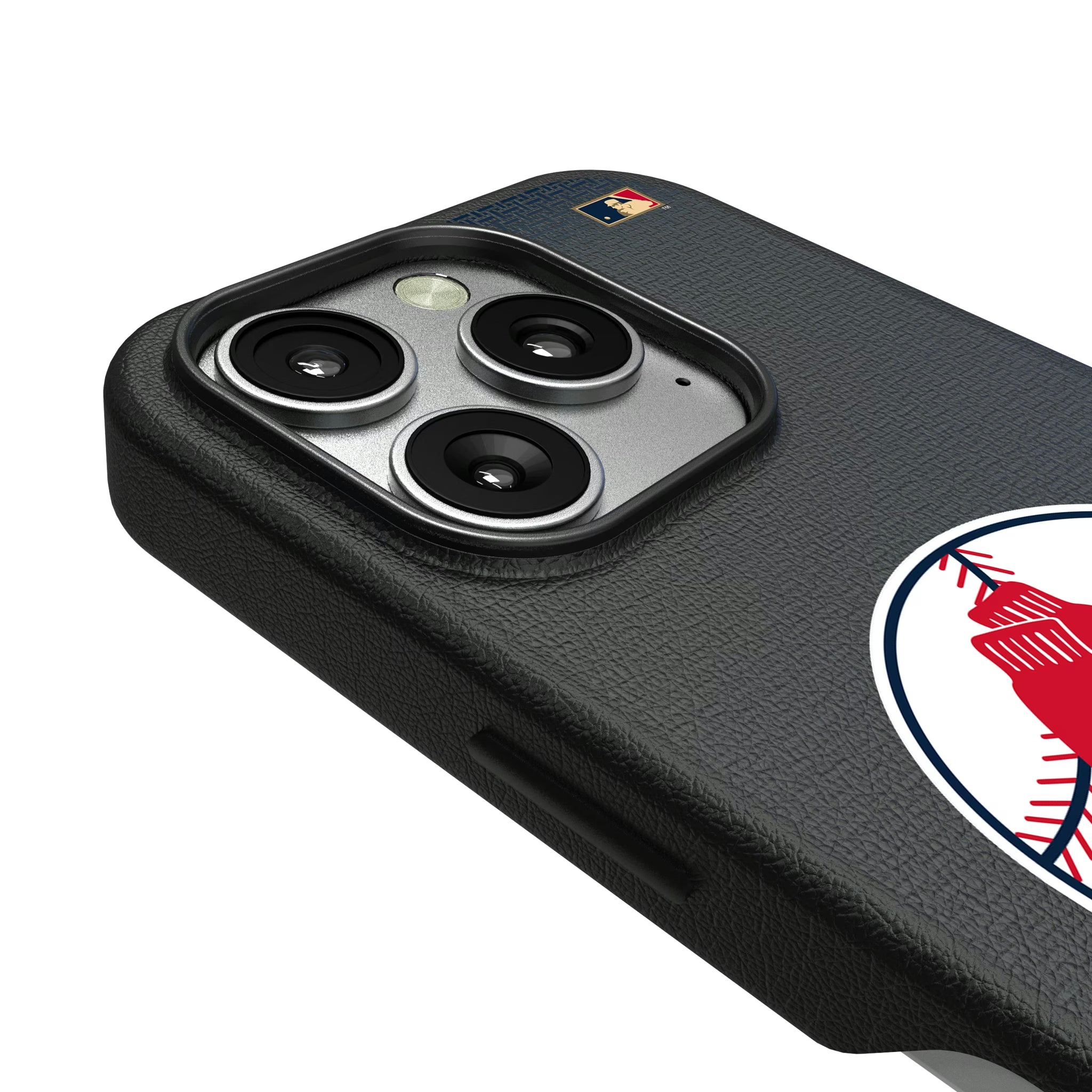 Boston Red Sox 1970-1975 - Cooperstown Collection Linen iPhone MagSafe Compatible Phone Case for Apple iPhone - Detail
