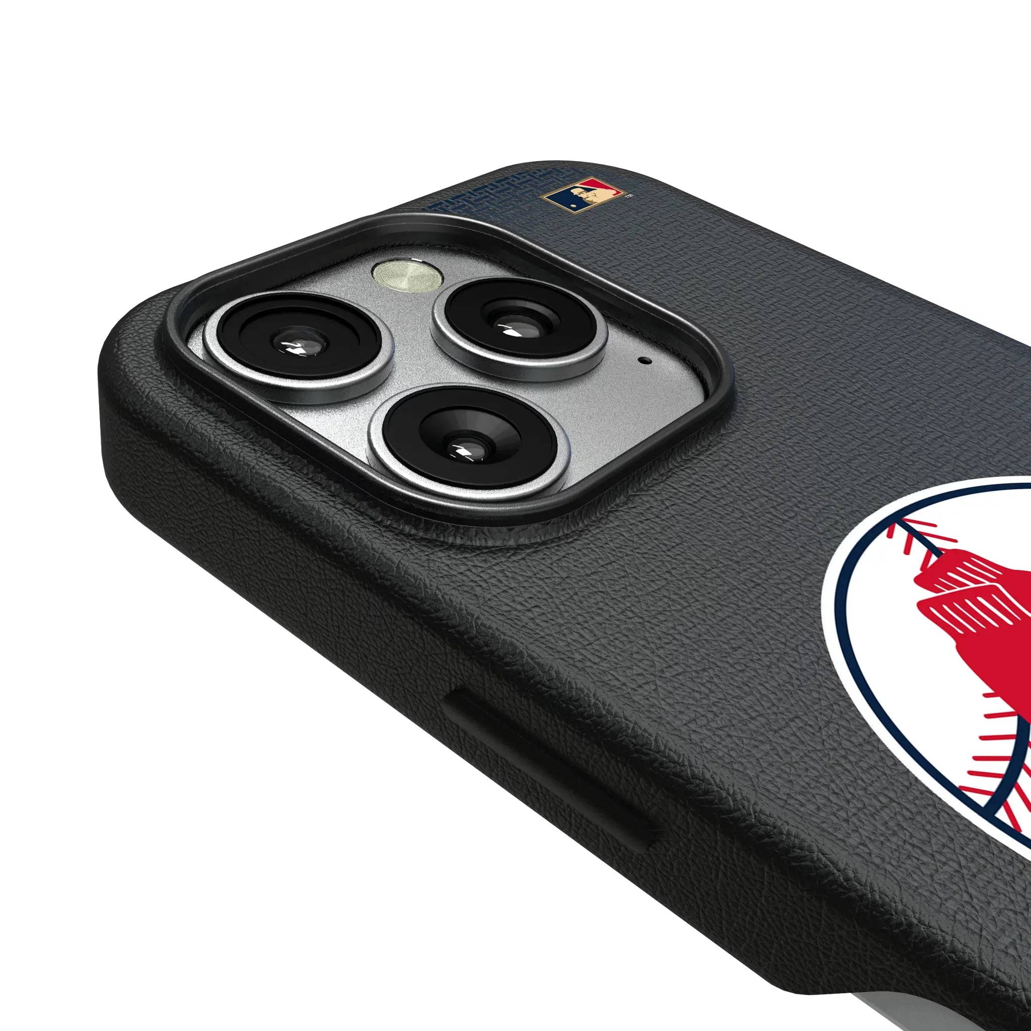 Boston Red Sox 1970-1975 - Cooperstown Collection Linen iPhone MagSafe Compatible Phone Case for Apple iPhone - Detail