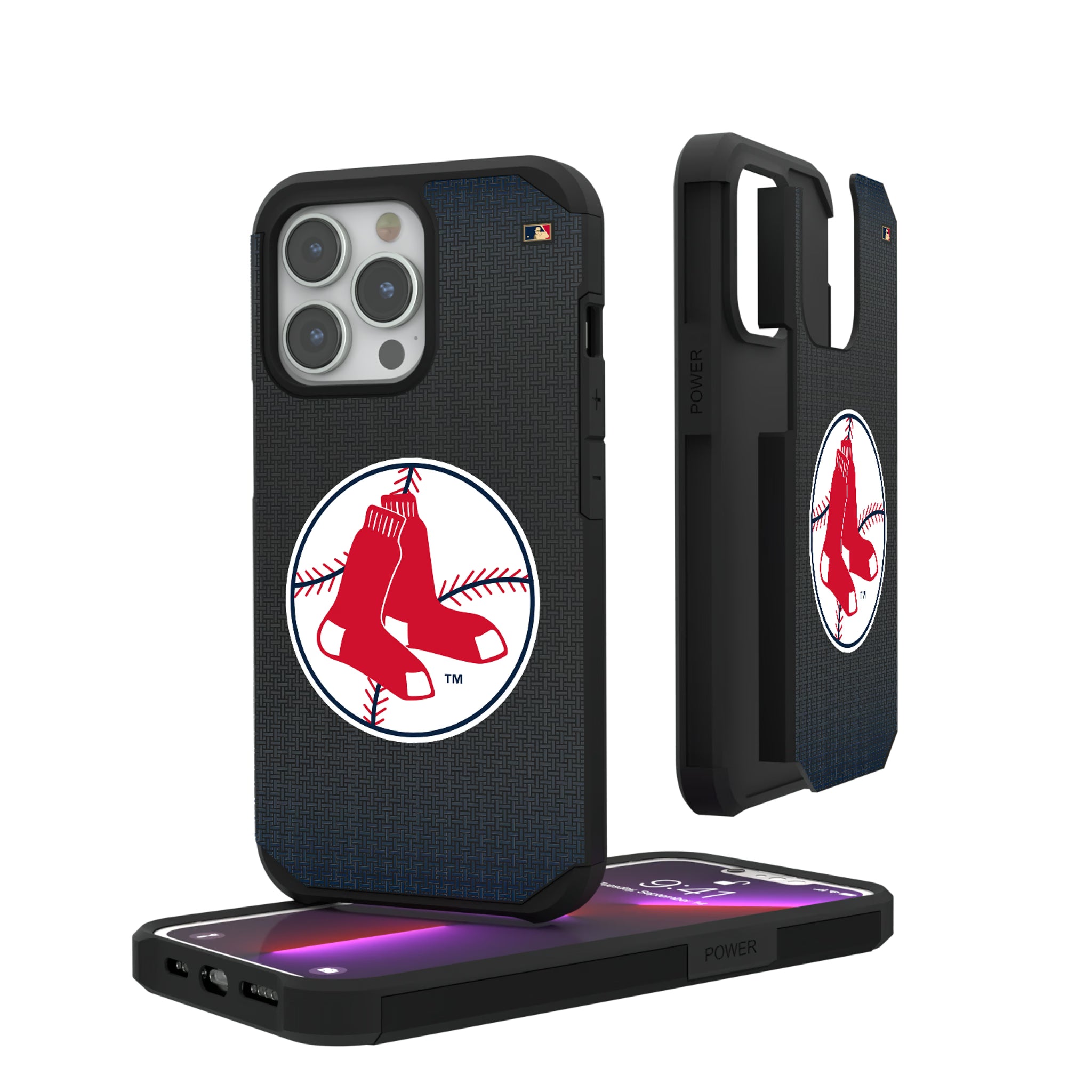 Boston Red Sox 1970-1975 - Cooperstown Collection Linen iPhone Rugged Phone Case for Apple iPhone#Device_iPhone 13 Pro