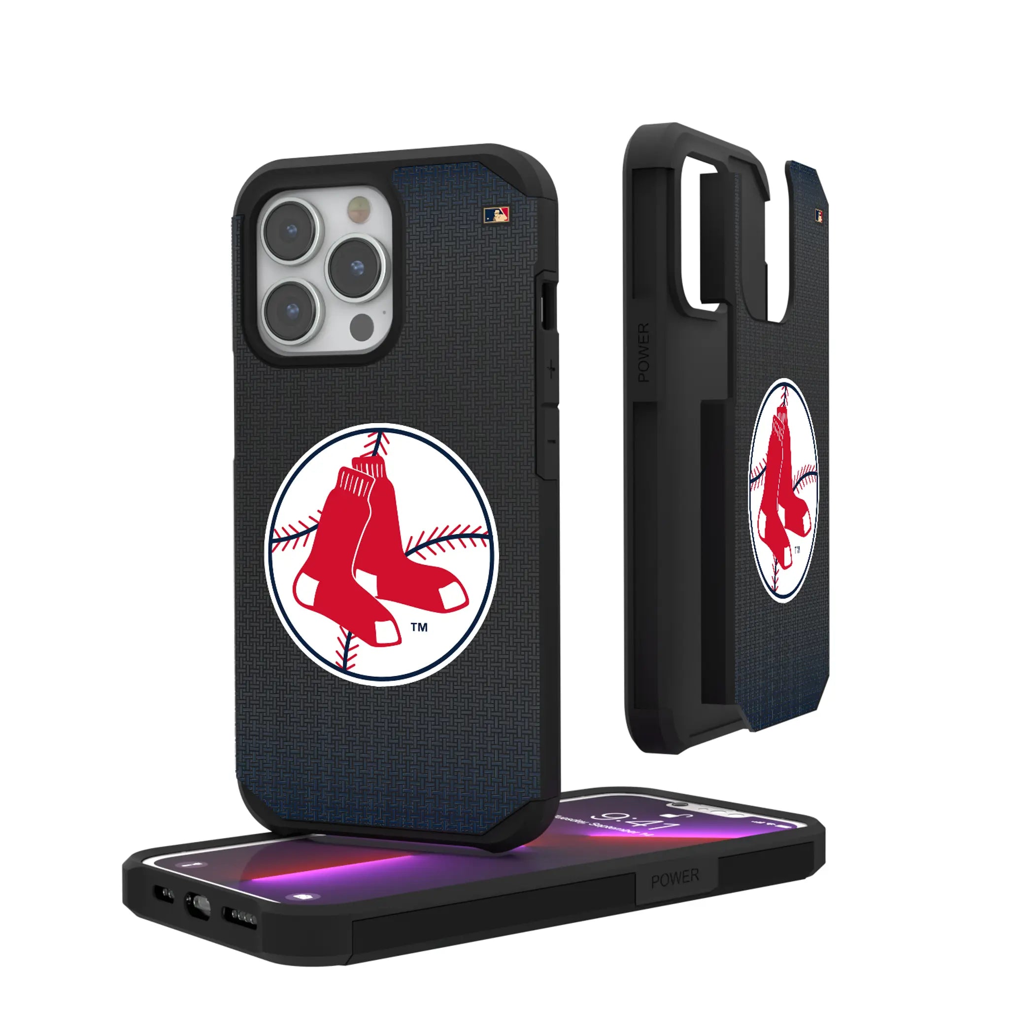 Boston Red Sox 1970-1975 - Cooperstown Collection Linen iPhone Rugged Phone Case for Apple iPhone